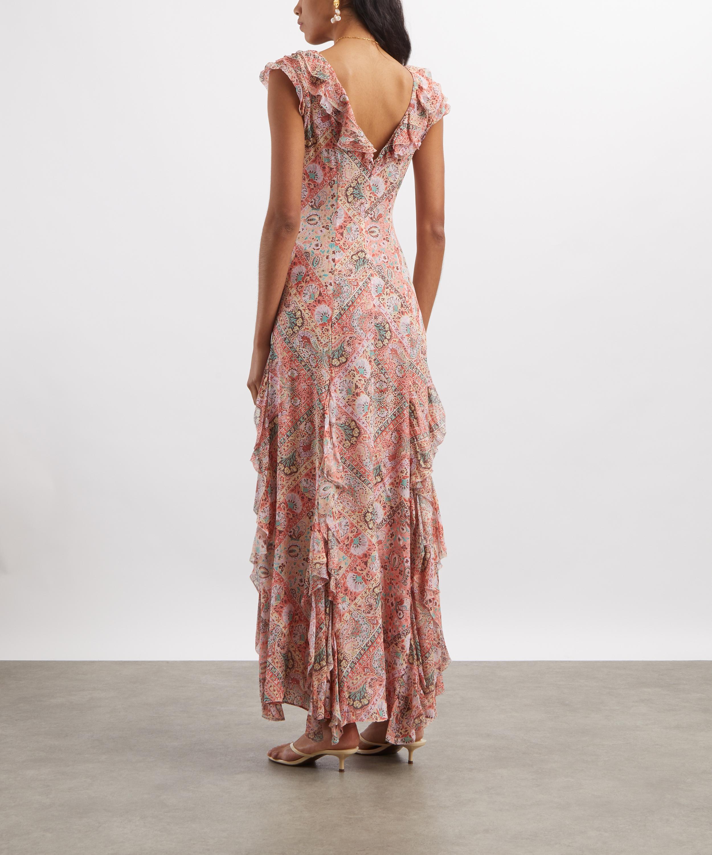 RIXO - Ambika Chiffon Maxi Dress image number 3