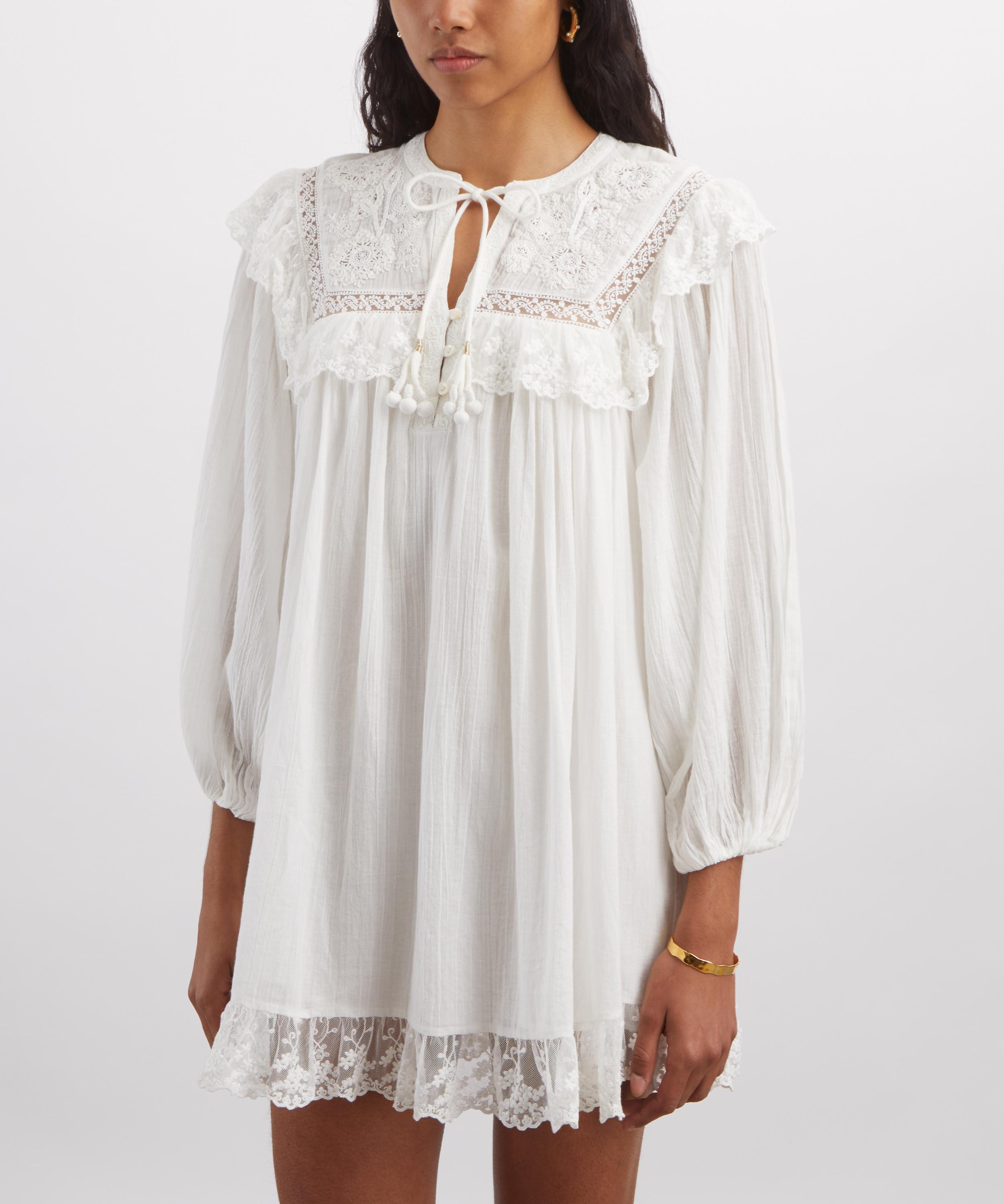 RIXO - Inez Ivory Cotton Mimi Dress image number 2