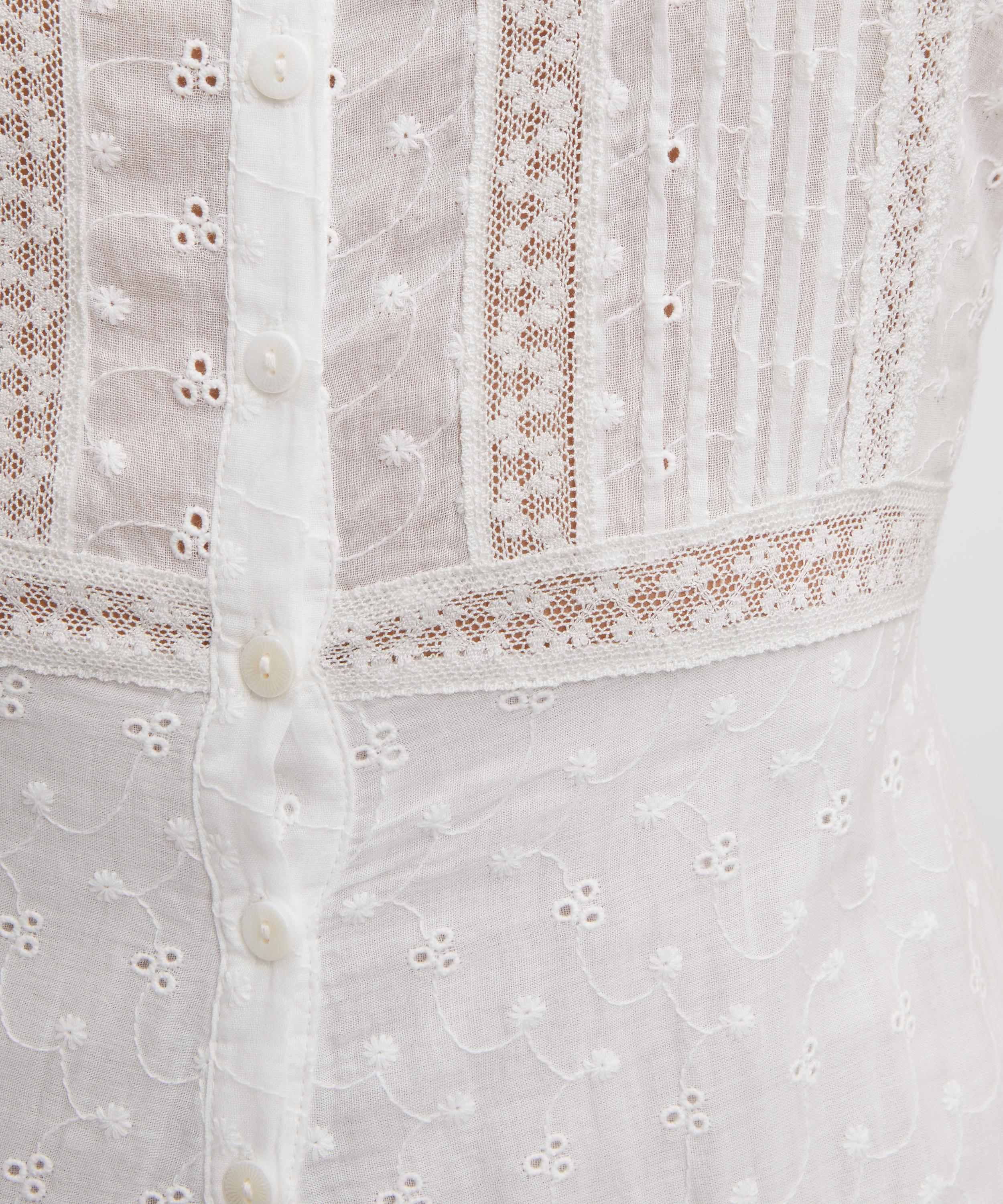 RIXO - Jaclyn Ivory Cotton Midi Dress image number 4