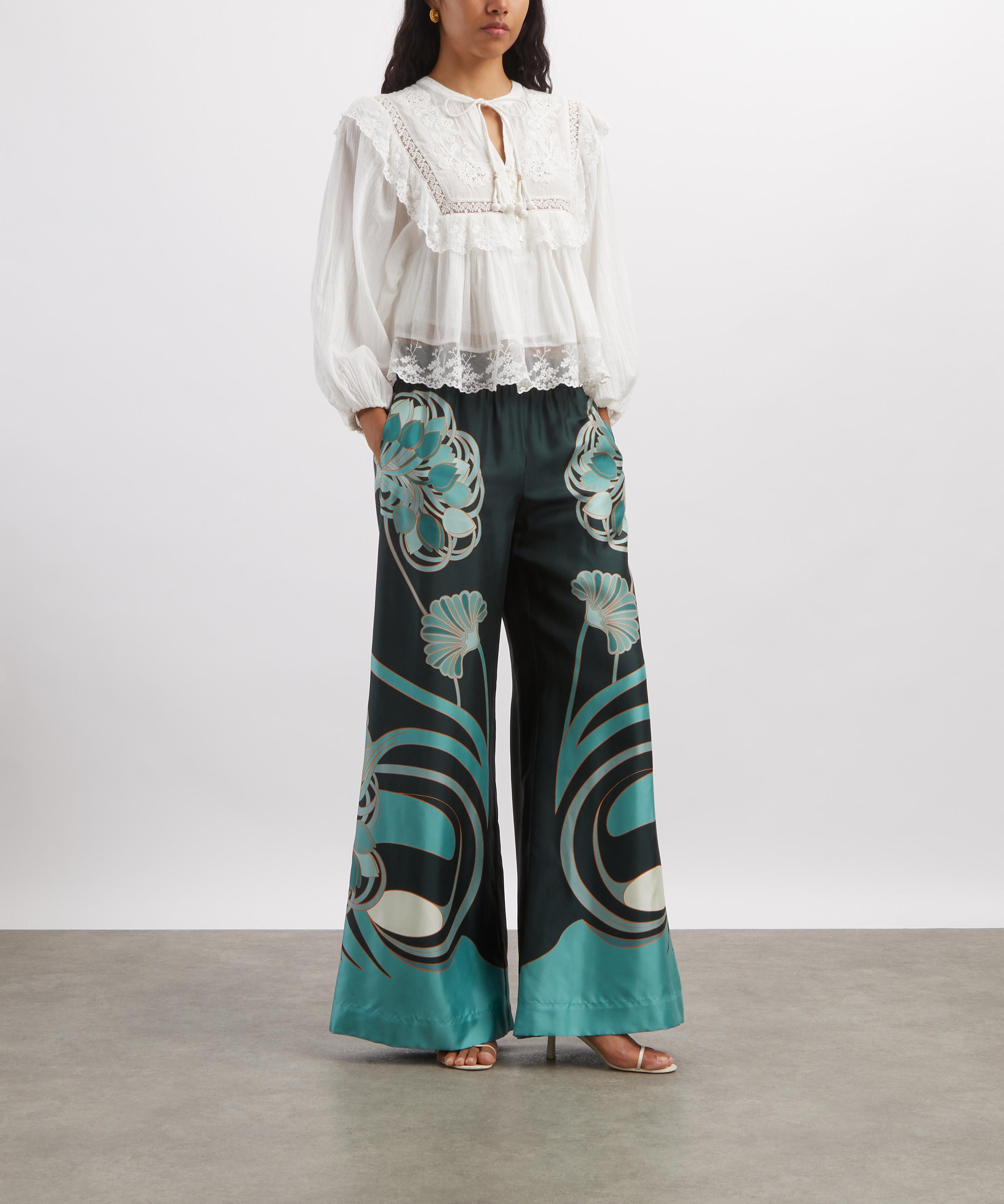 RIXO - Diann Ivory Cotton Top image number 1