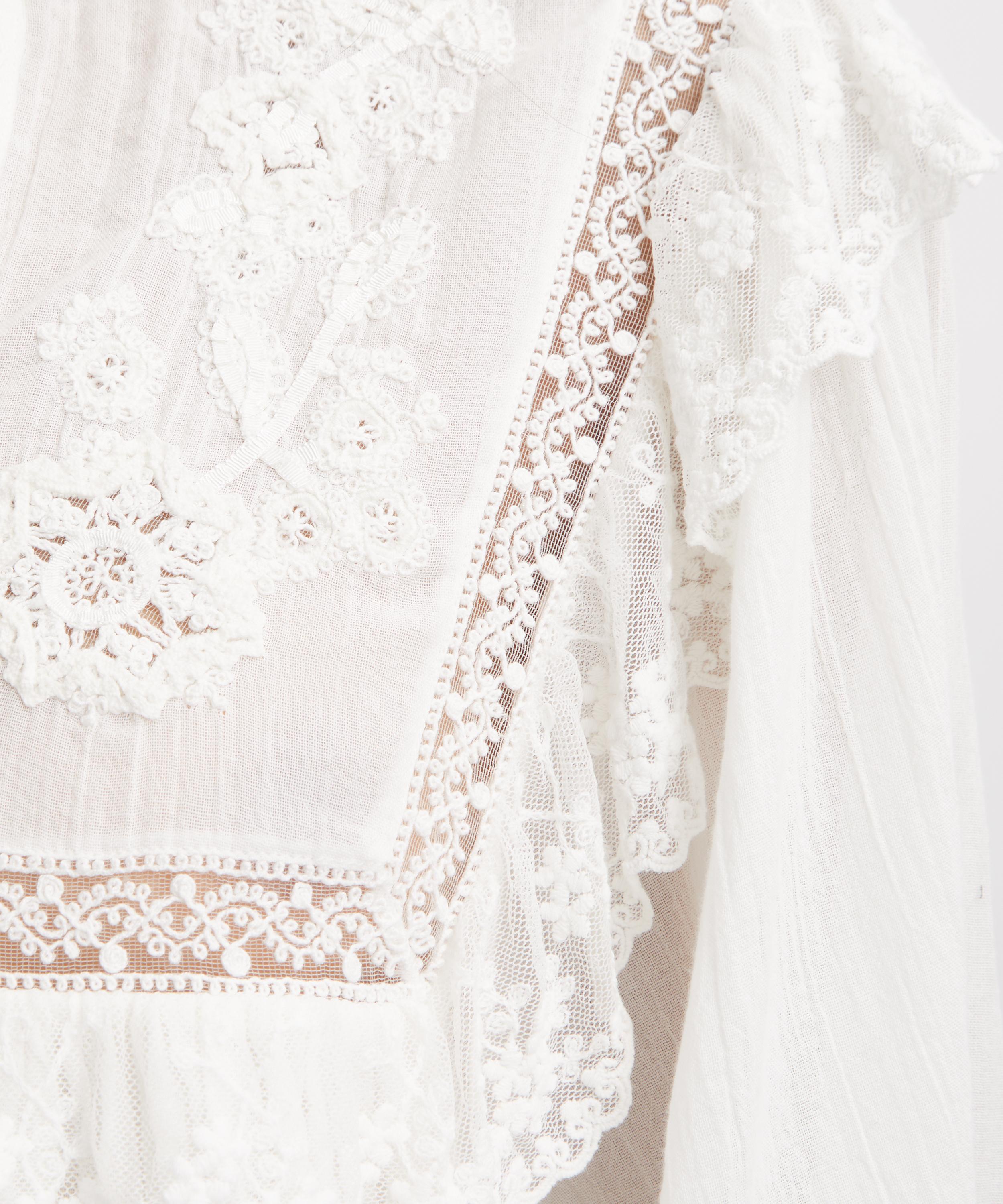 RIXO - Diann Ivory Cotton Top image number 4