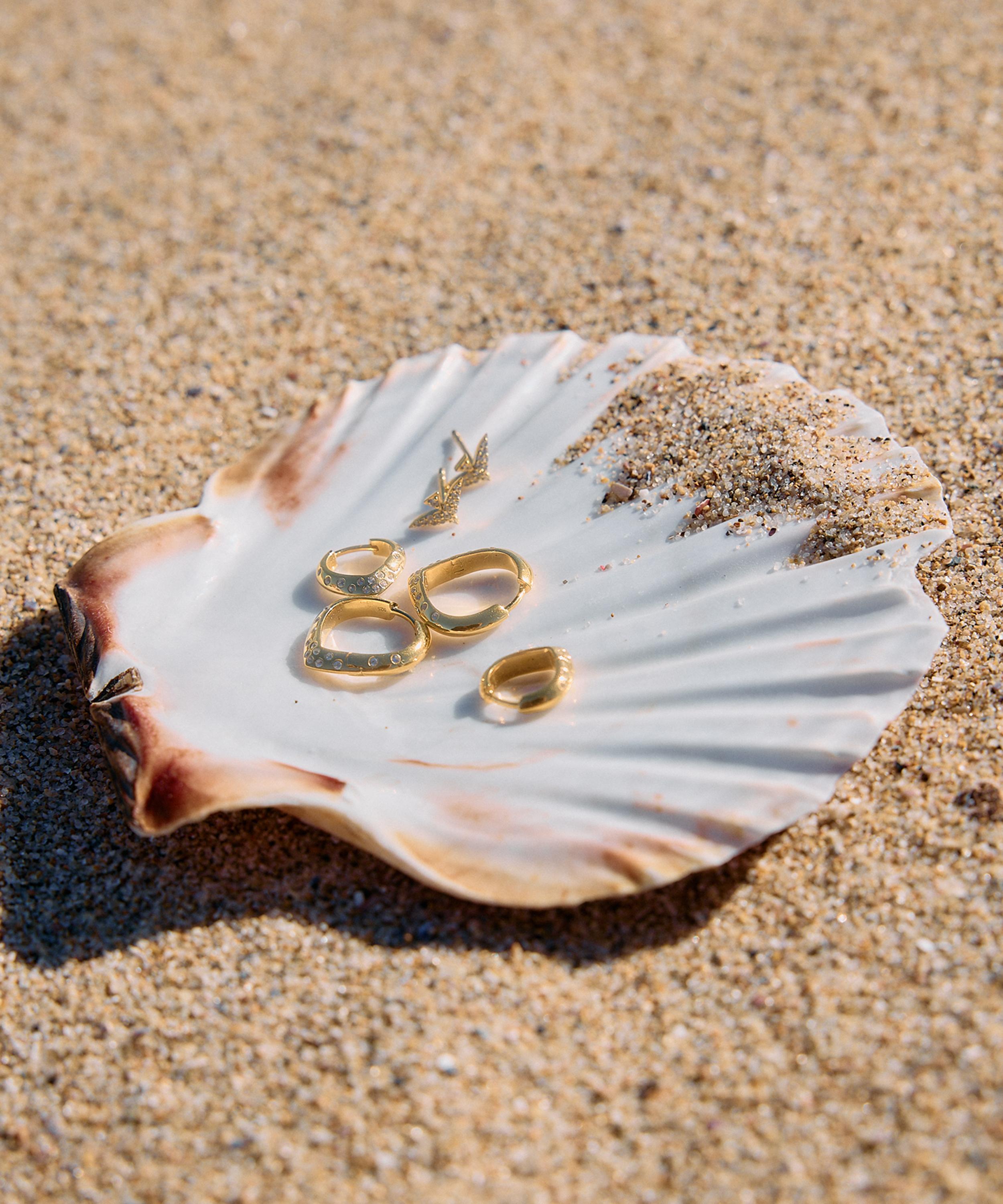 Rachel Jackson - 18ct Gold-Plated Dreamer Pav&eacute; Bird Stud Earrings image number 1