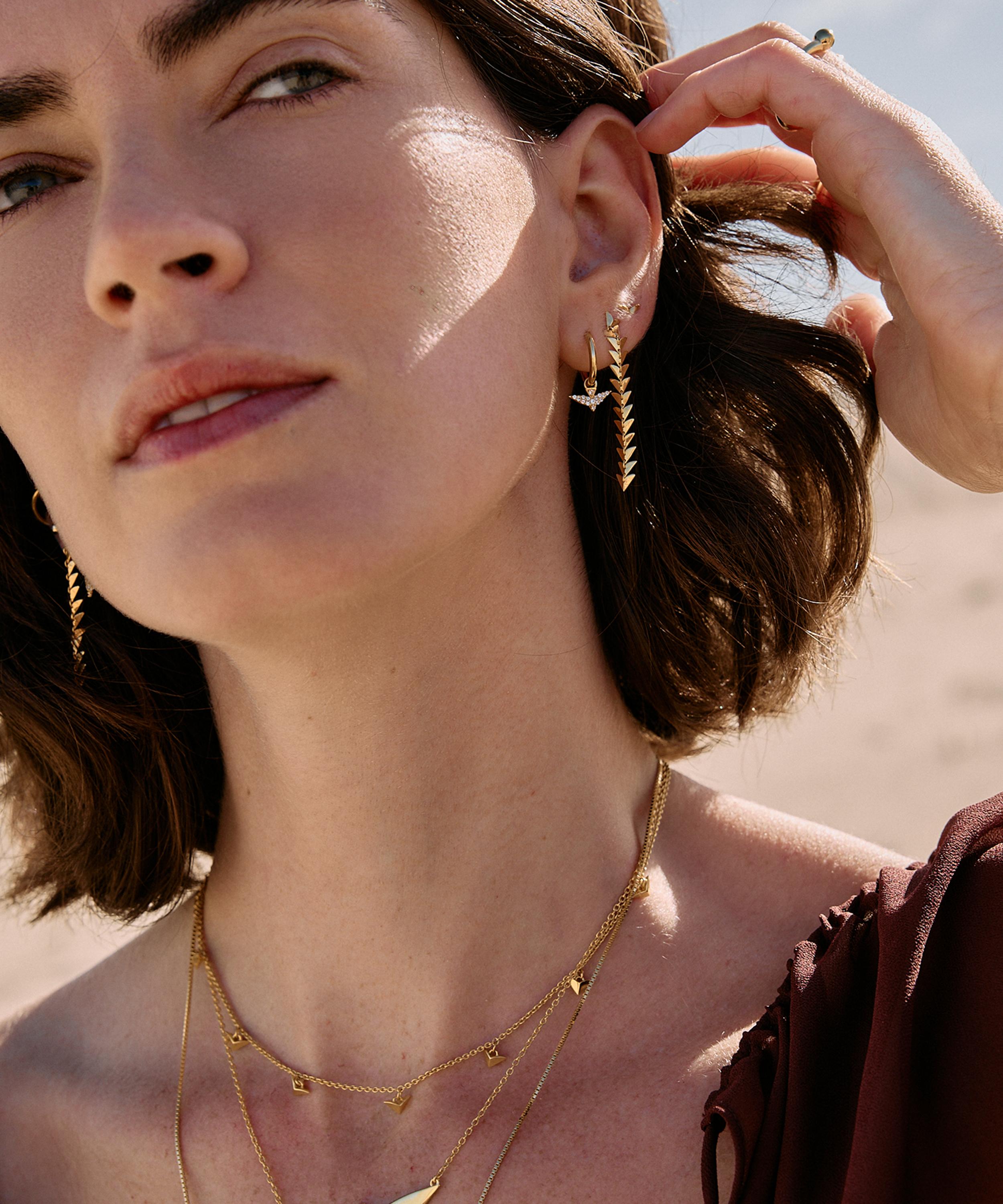 Rachel Jackson - 18ct Gold-Plated Dreamer Bird Drop Earrings image number 2