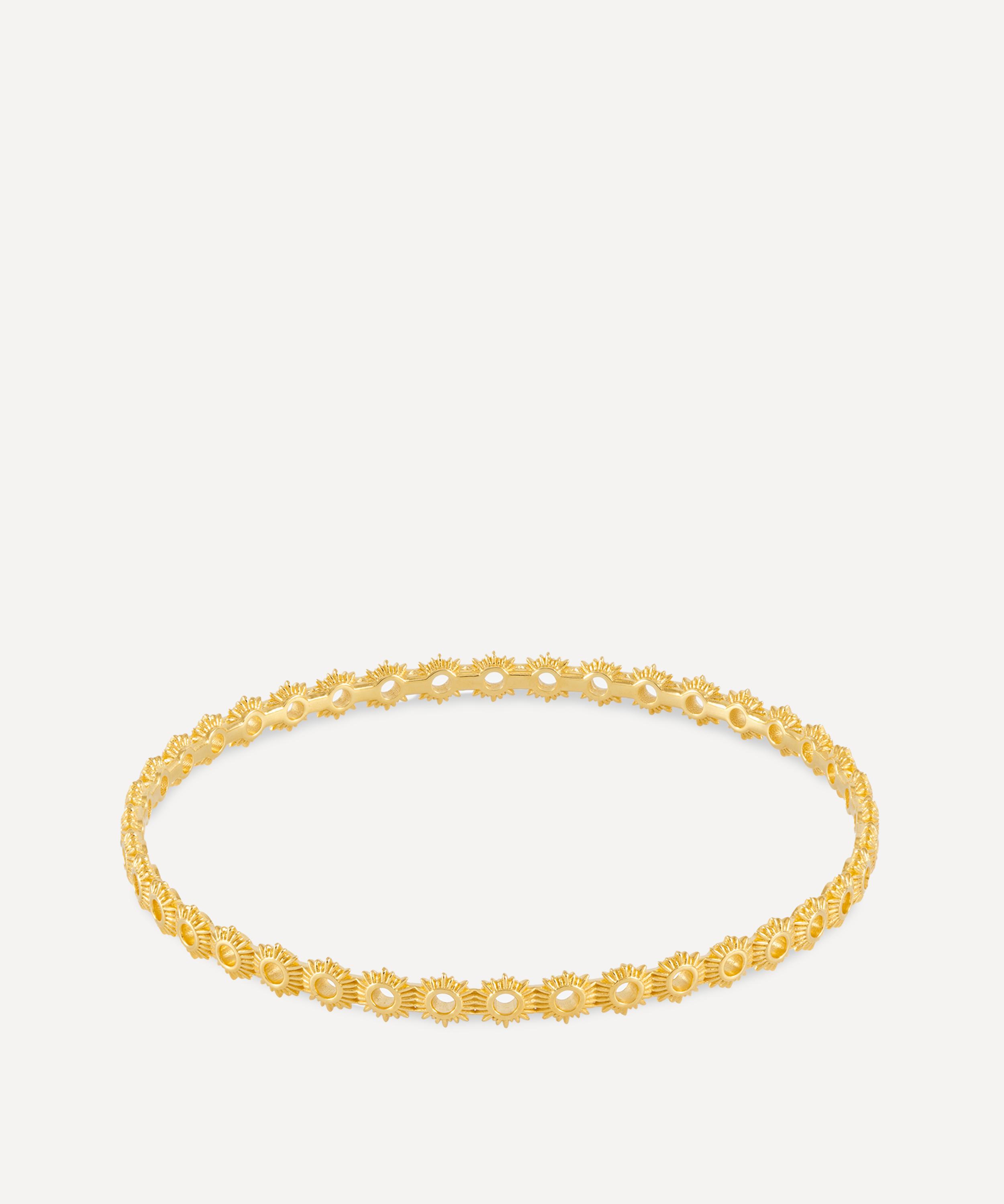 Rachel Jackson - 18ct Gold-Plated Eternal Sun Bangle Bracelet