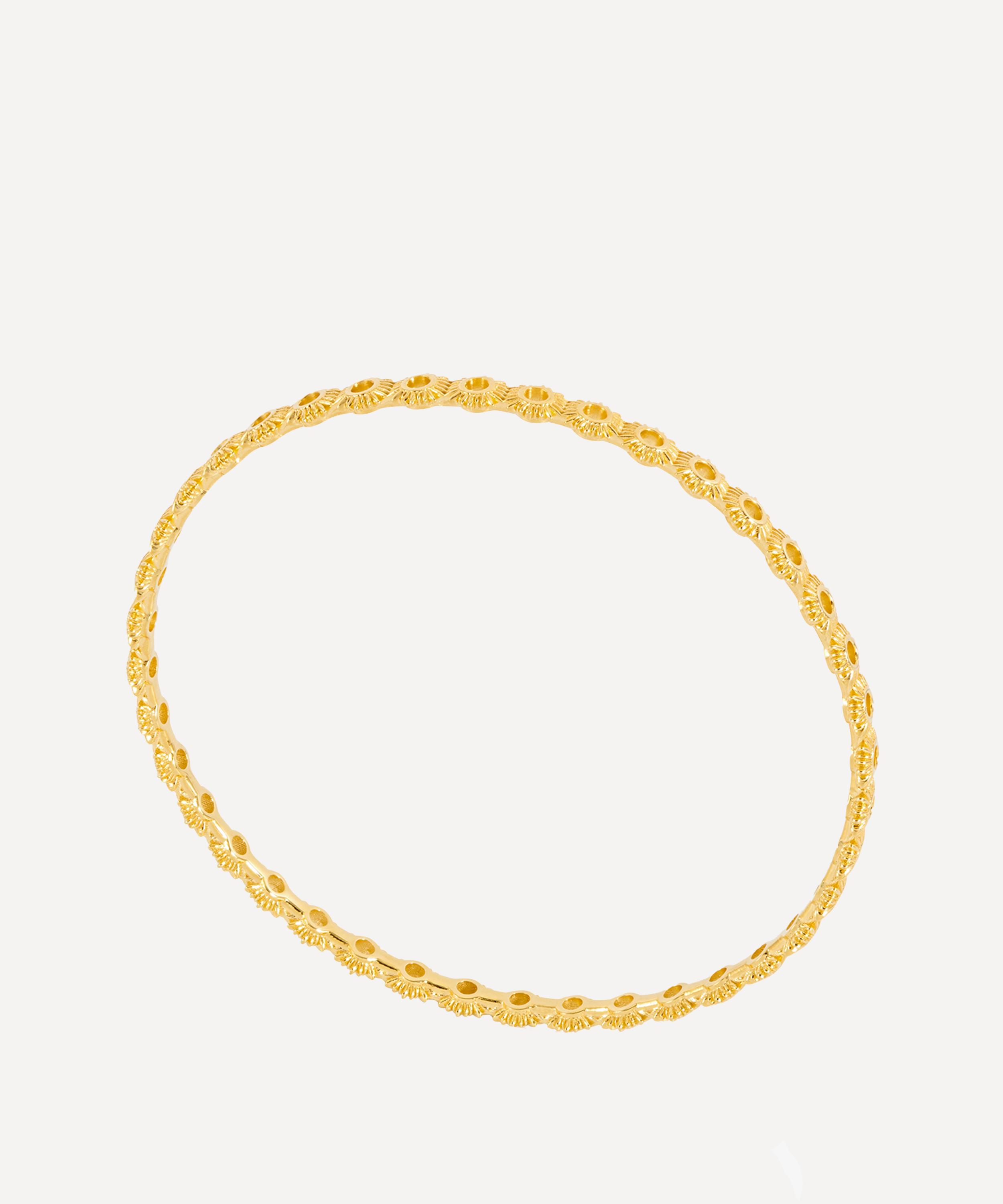 Rachel Jackson - 18ct Gold-Plated Eternal Sun Bangle Bracelet image number 1