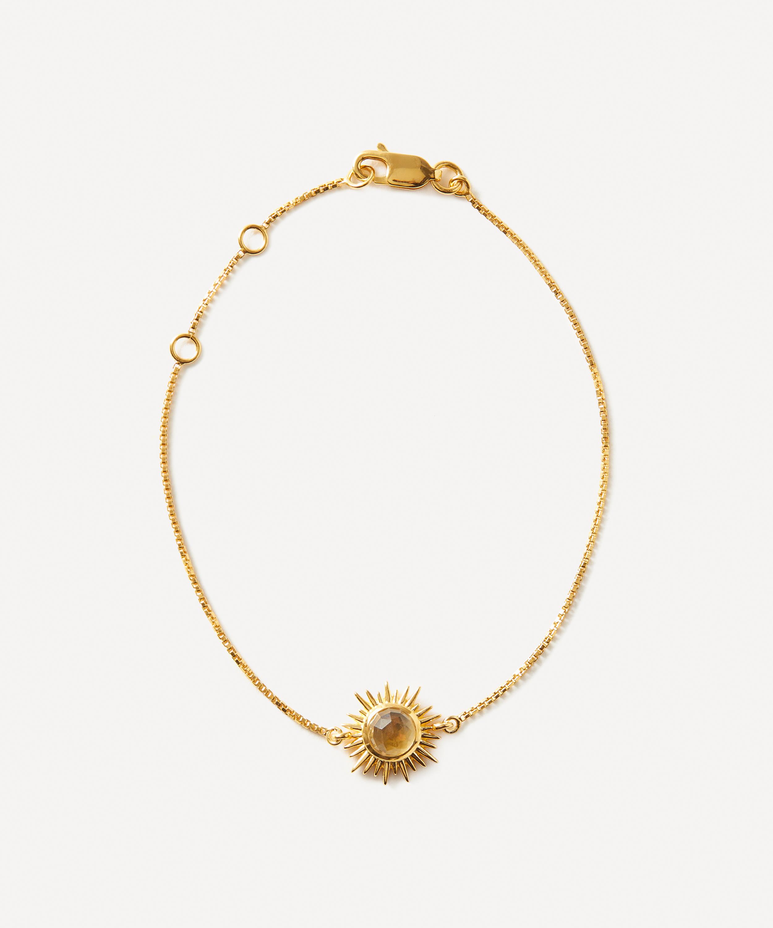 Rachel Jackson - 18ct Gold-Plated Eternal Sun Citrine Bracelet
