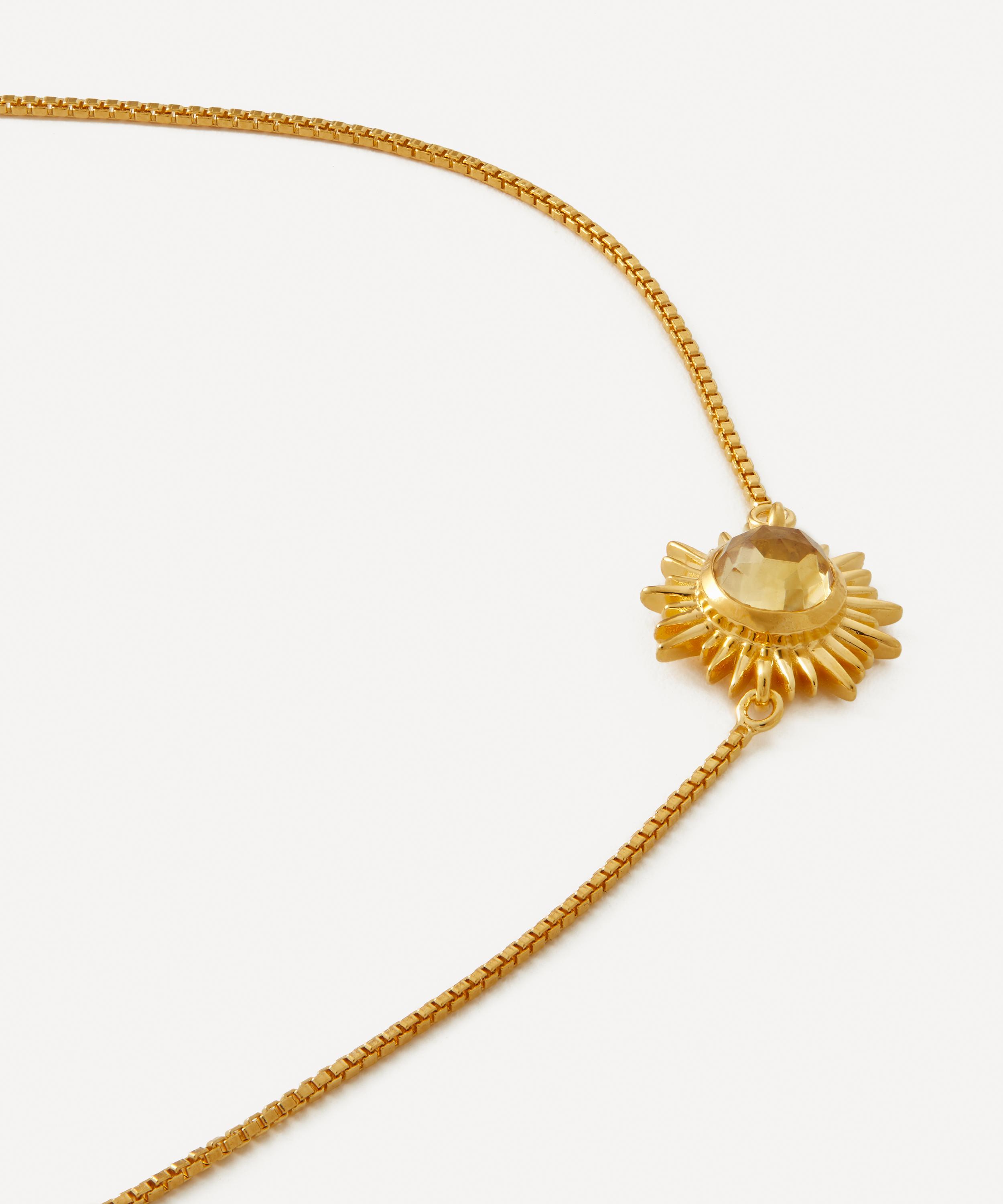 Rachel Jackson - 18ct Gold-Plated Eternal Sun Citrine Bracelet image number 2