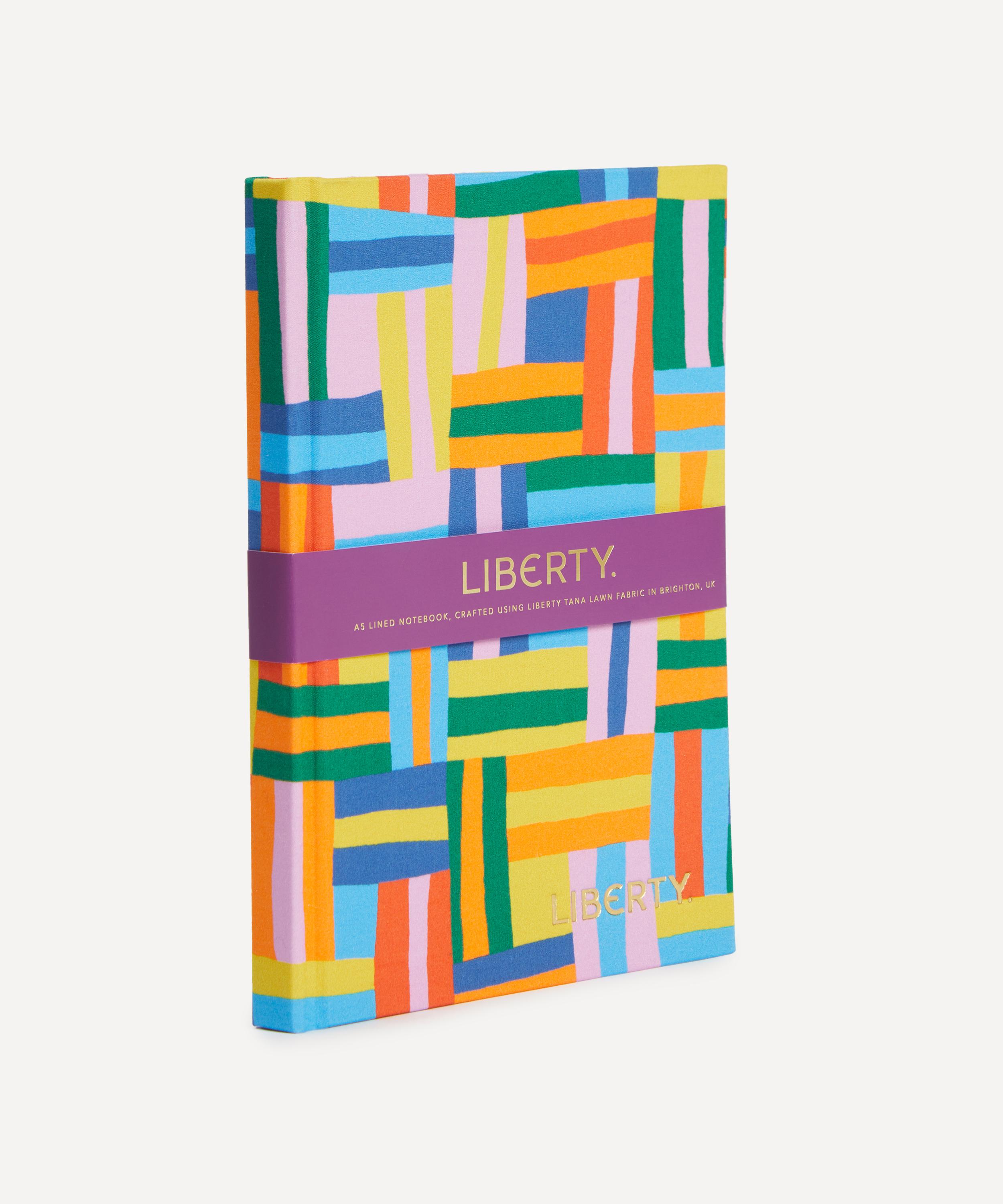 Liberty - Basket Weave Liberty Morocco Silk A5 Lined Notebook image number 1