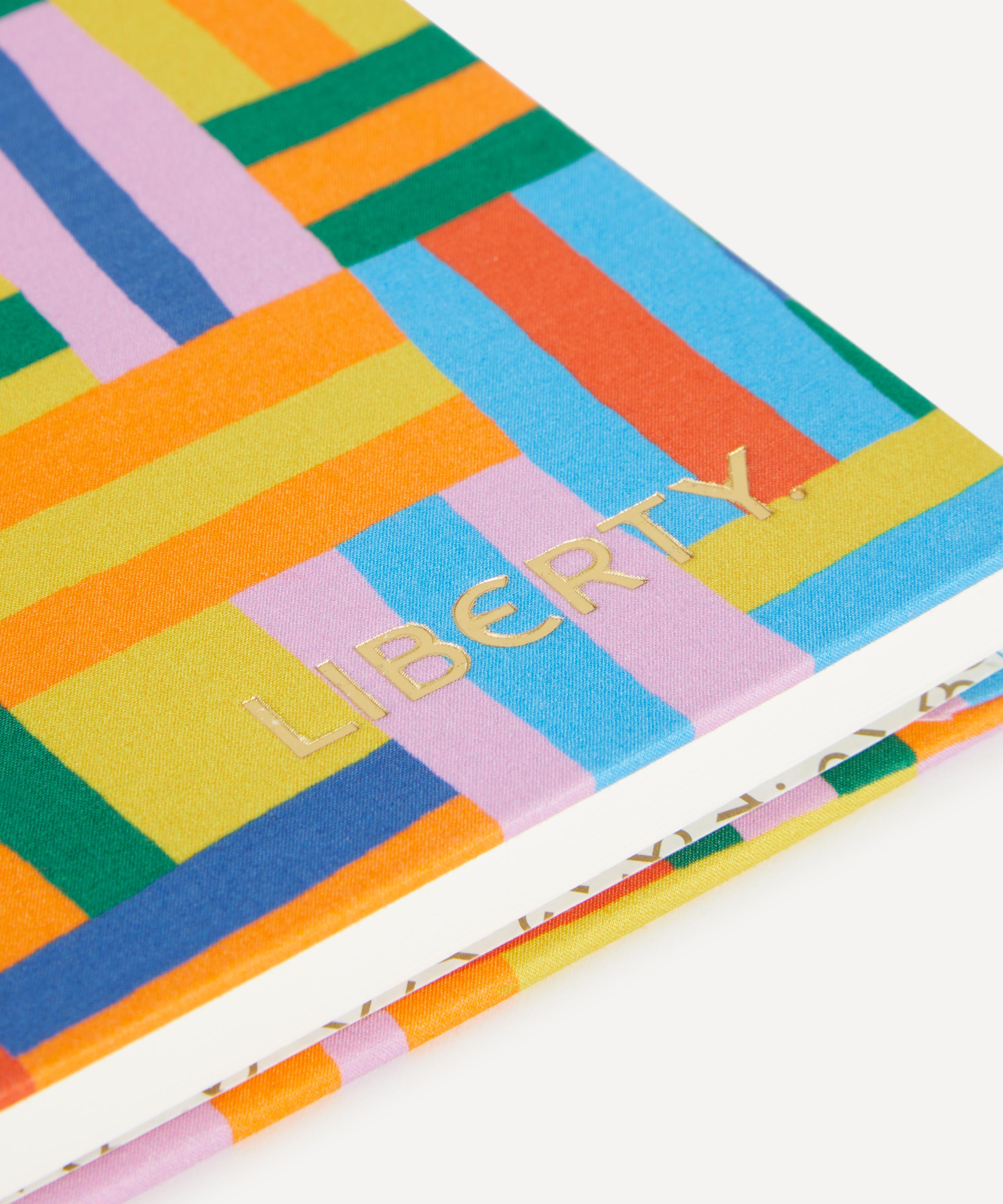 Liberty - Basket Weave Liberty Morocco Silk A5 Lined Notebook image number 3