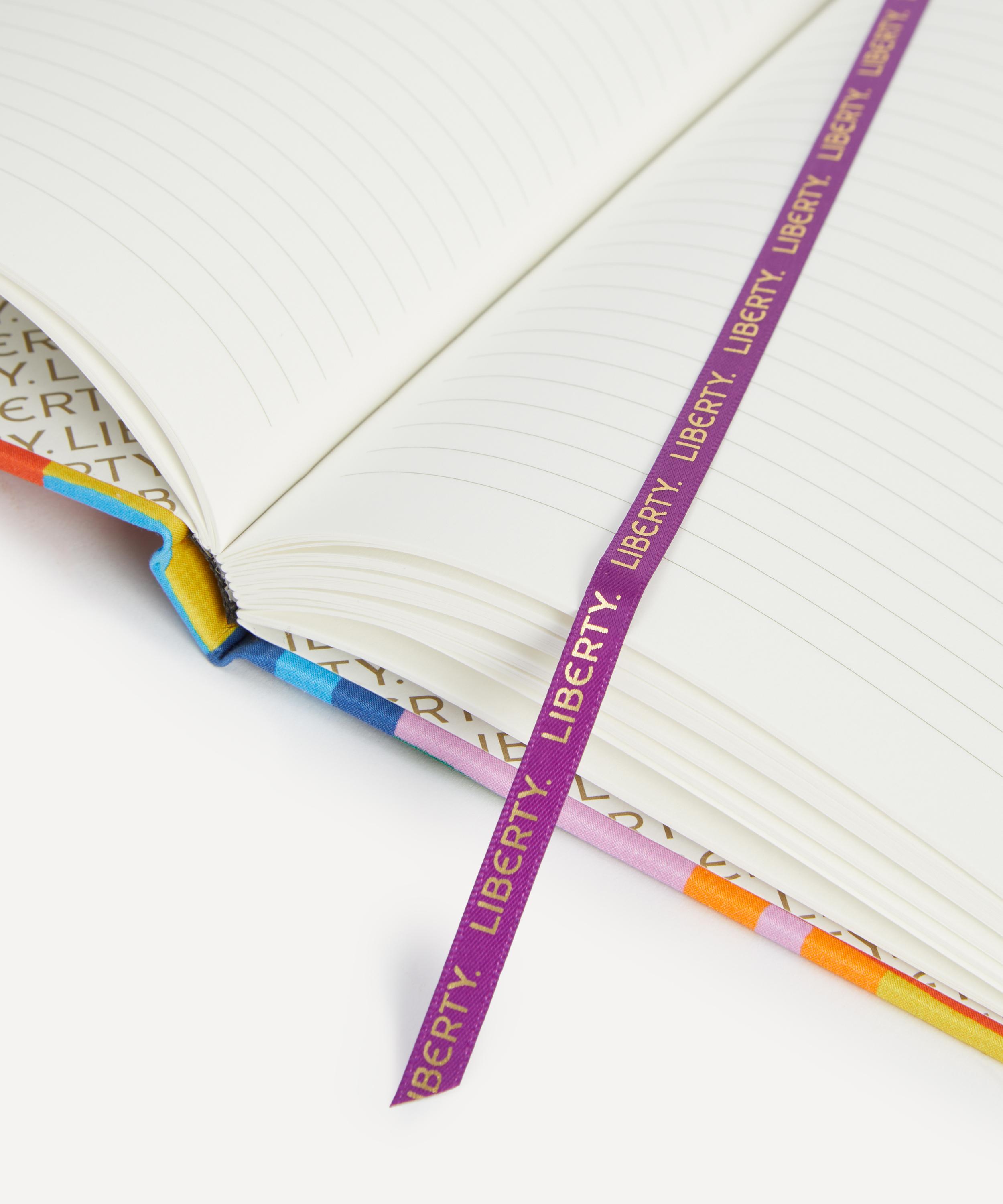 Liberty - Basket Weave Liberty Morocco Silk A5 Lined Notebook image number 4