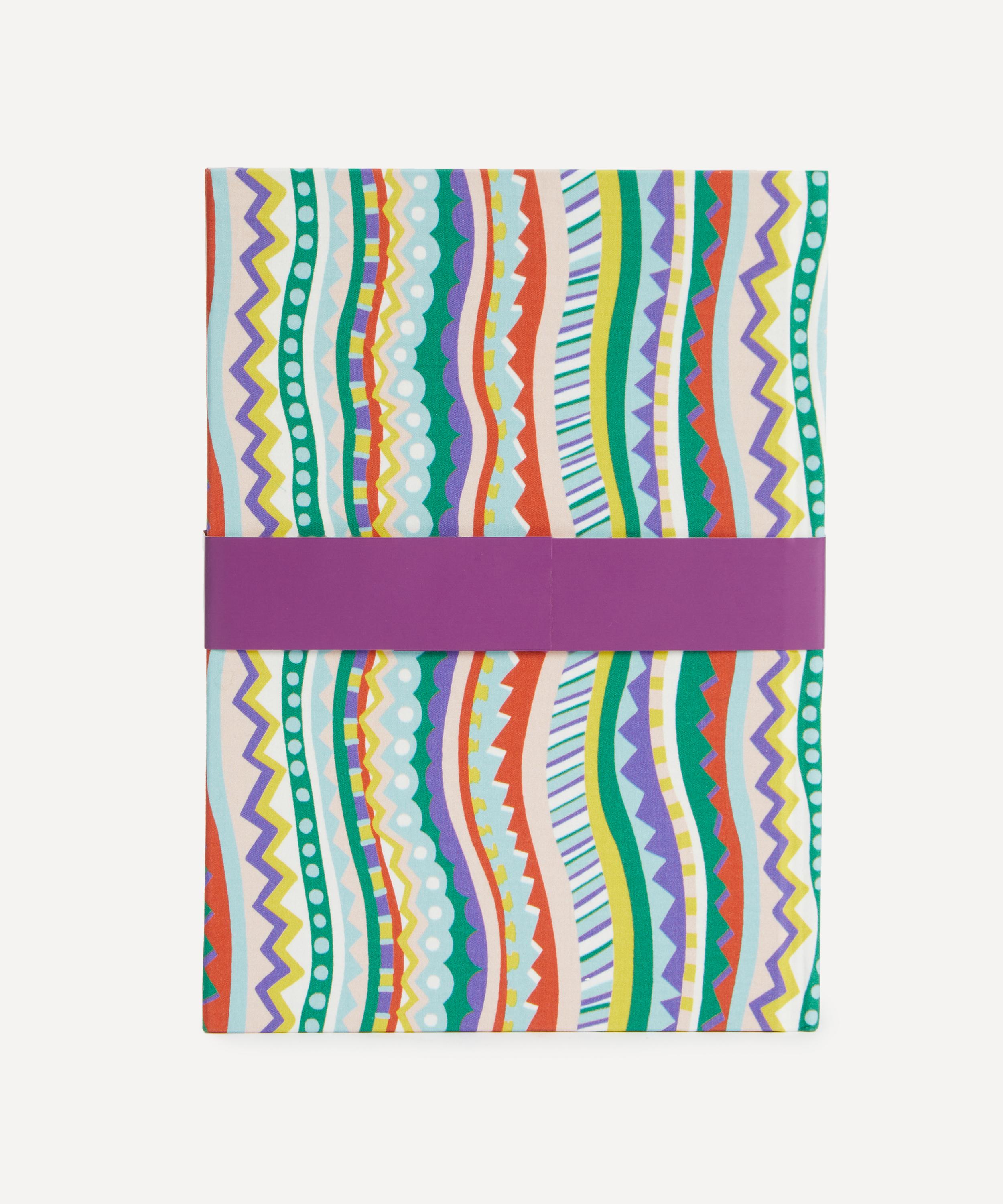 Liberty - Circus Stripe Liberty Morocco Silk A5 Lined Notebook image number 2