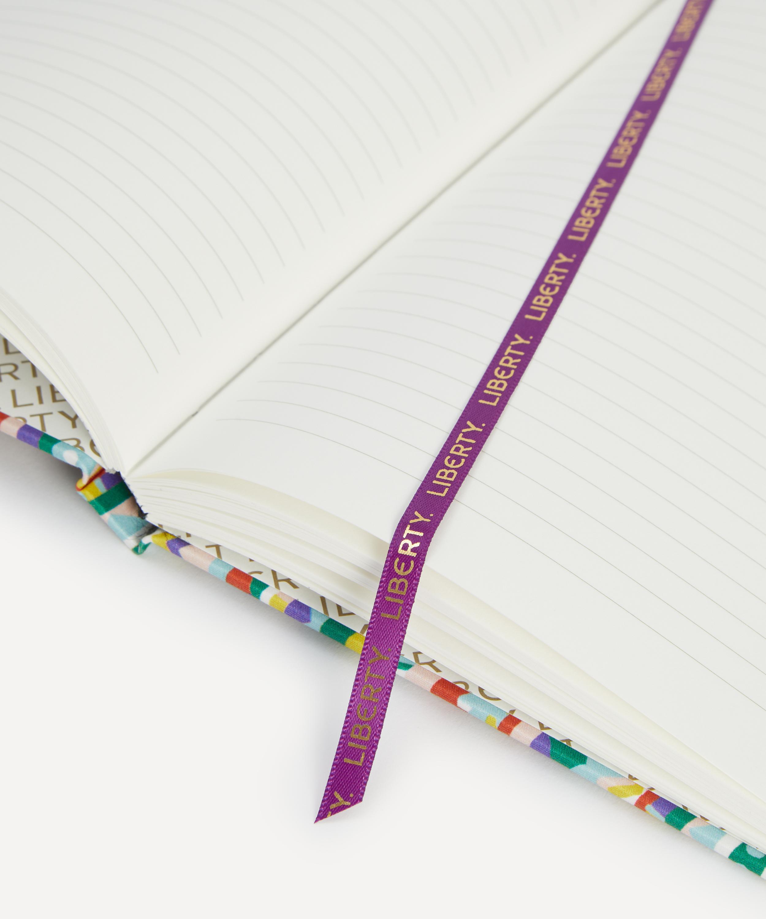 Liberty - Circus Stripe Liberty Morocco Silk A5 Lined Notebook image number 4