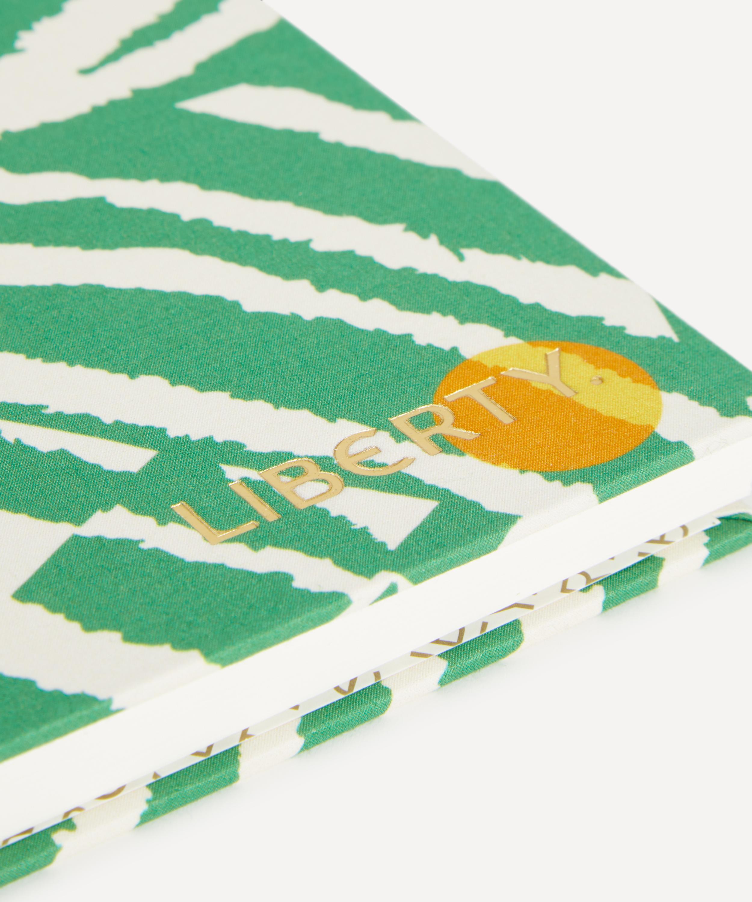 Liberty - Patchwork Zebra Liberty Morocco Silk A5 Lined Notebook image number 3
