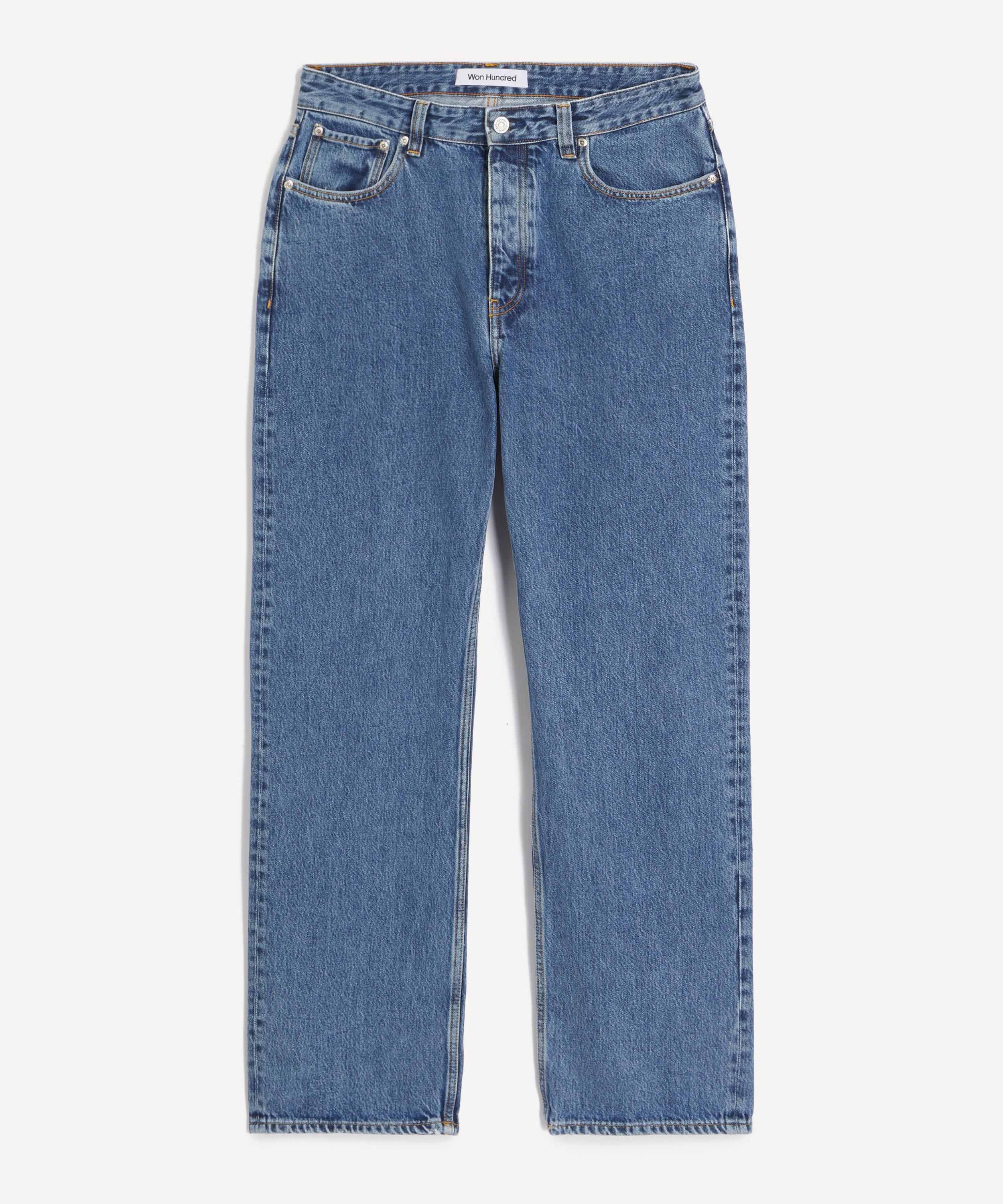 Won Hundred - Steve Cut Blue Relaxed Straight-Leg Jeans
