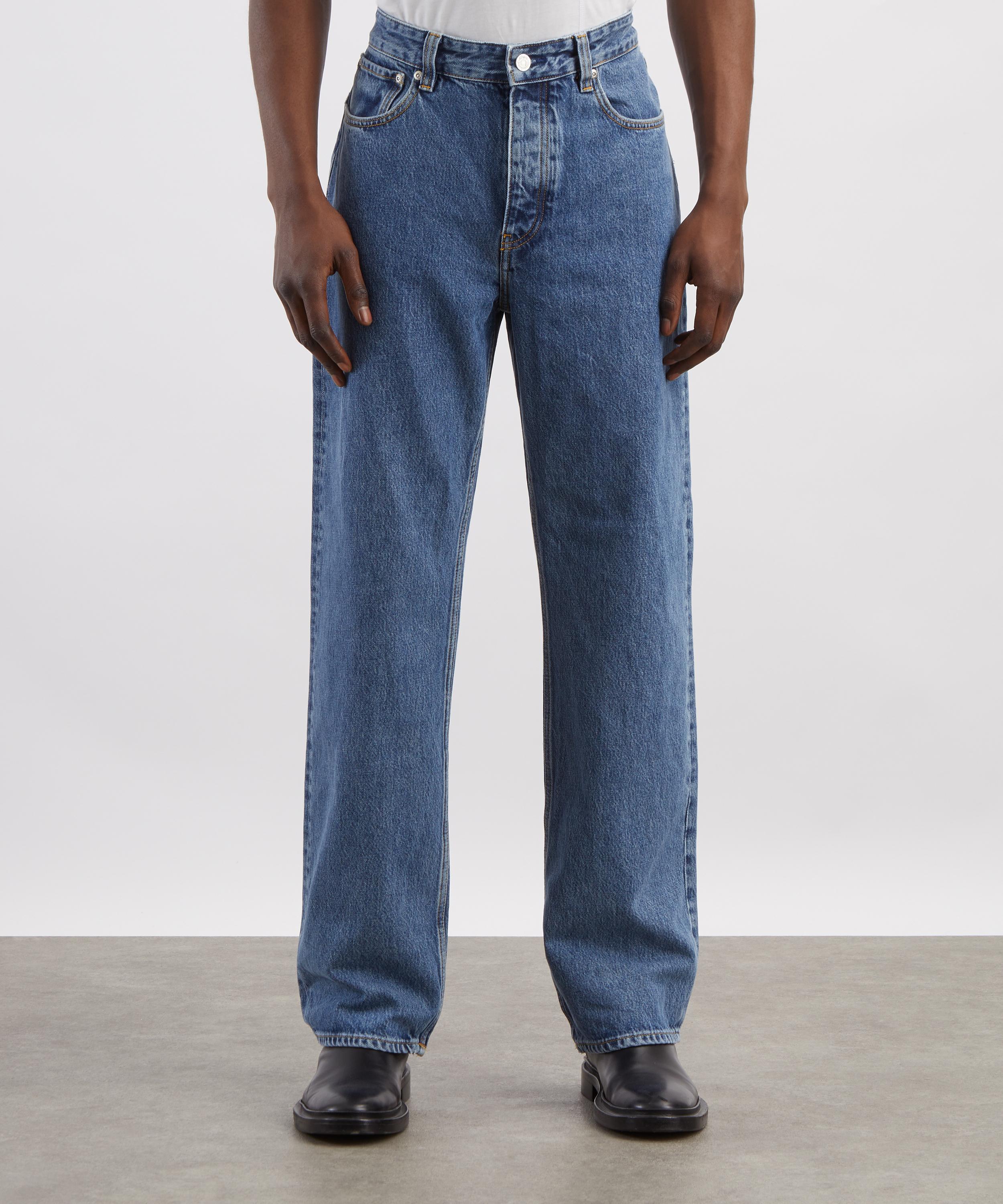 Won Hundred - Steve Cut Blue Relaxed Straight-Leg Jeans image number 2