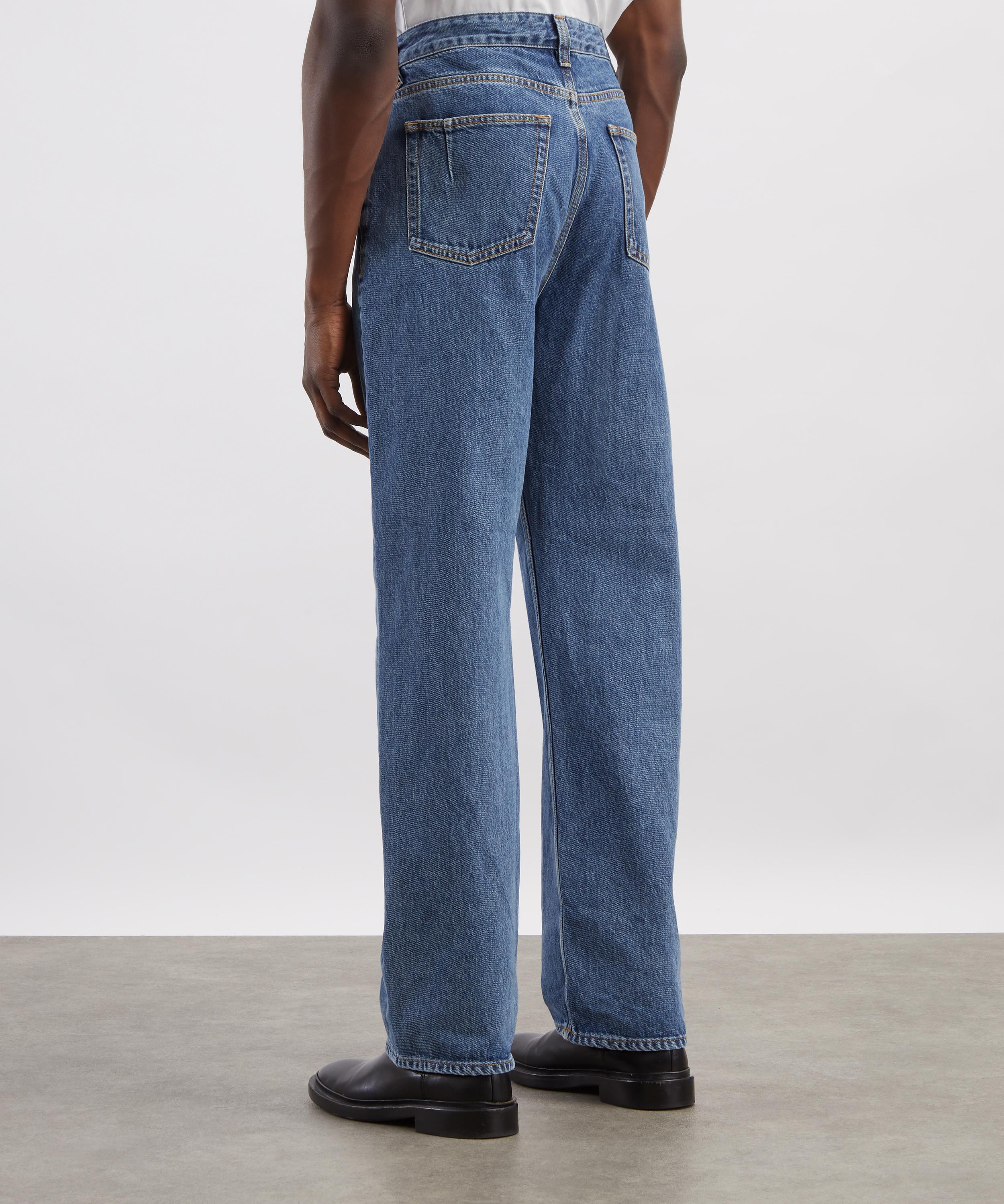 Won Hundred - Steve Cut Blue Relaxed Straight-Leg Jeans image number 3