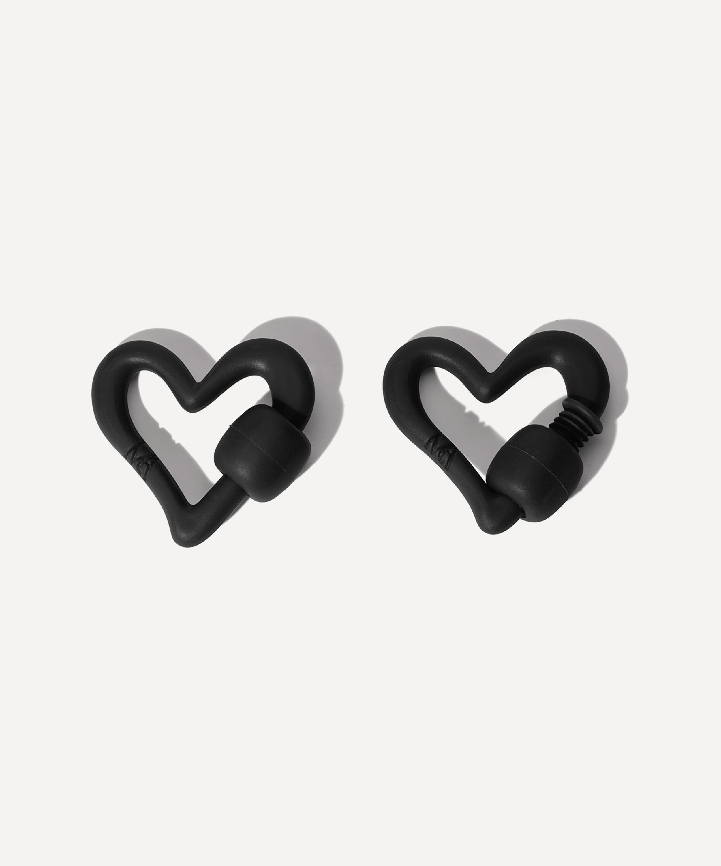 Marla Aaron - Rubber Freeform Heartlock in Black