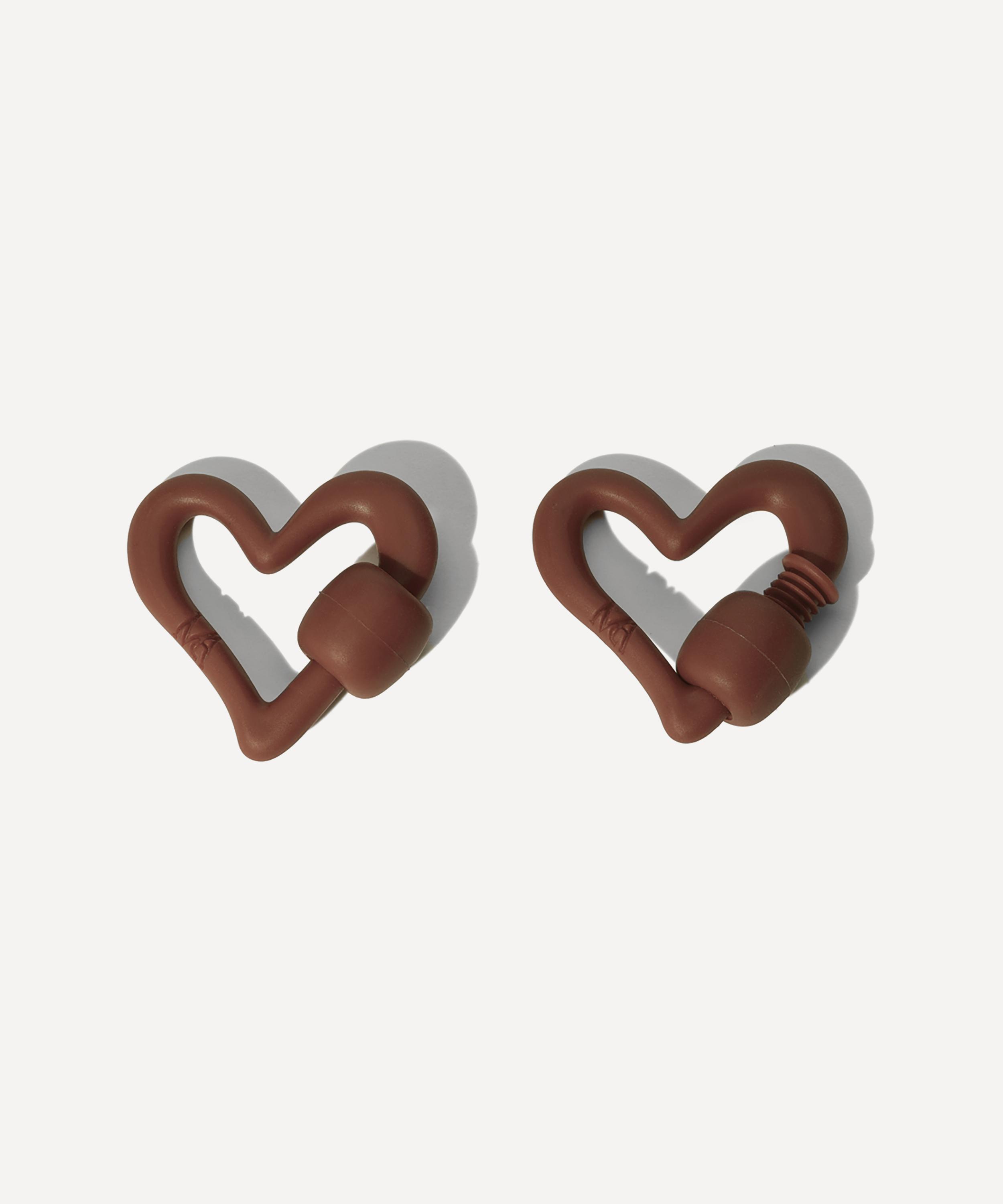 Marla Aaron - Rubber Freeform Heartlock in Clay