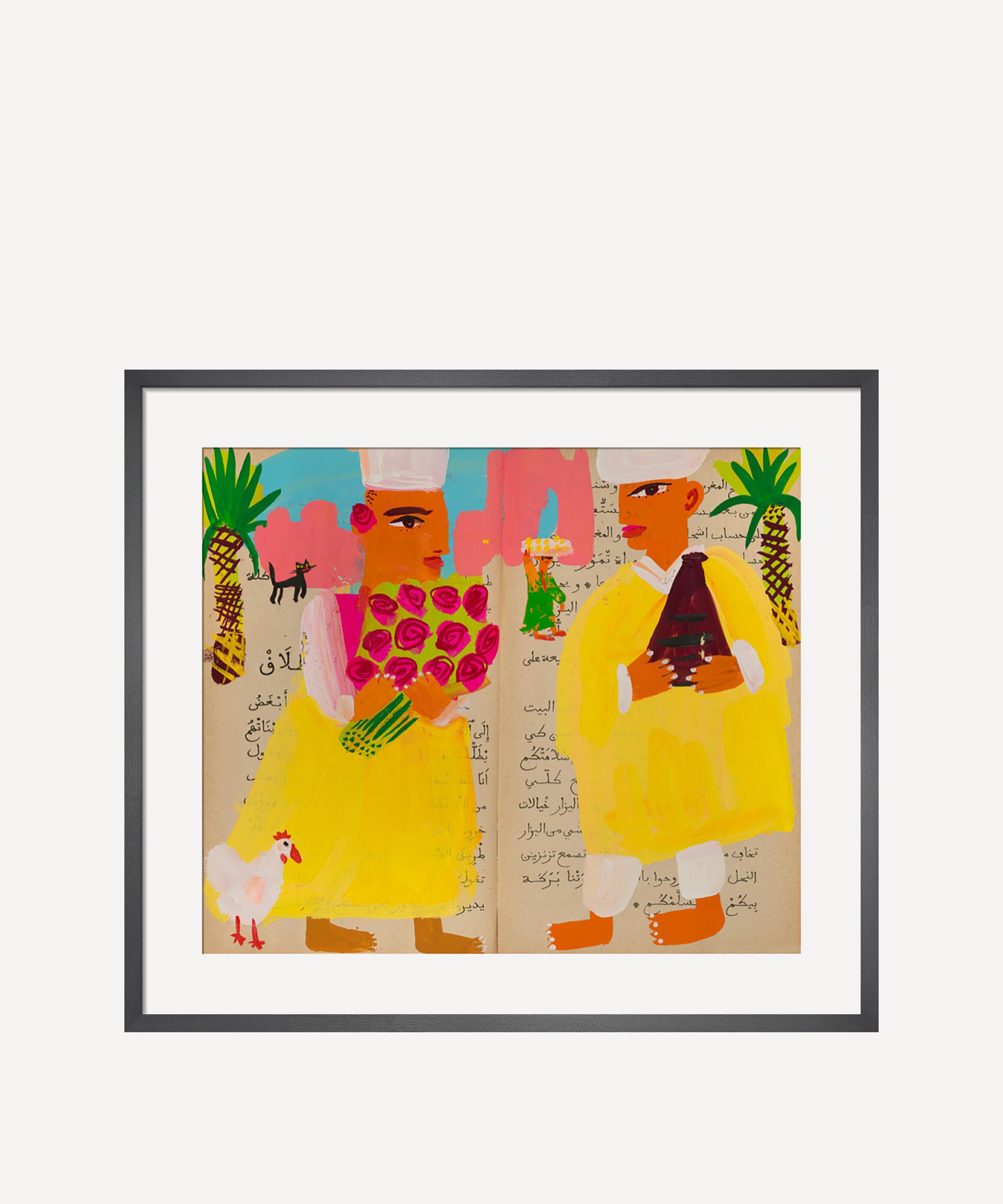 King & McGraw - Shopping in Marrakech Framed Print