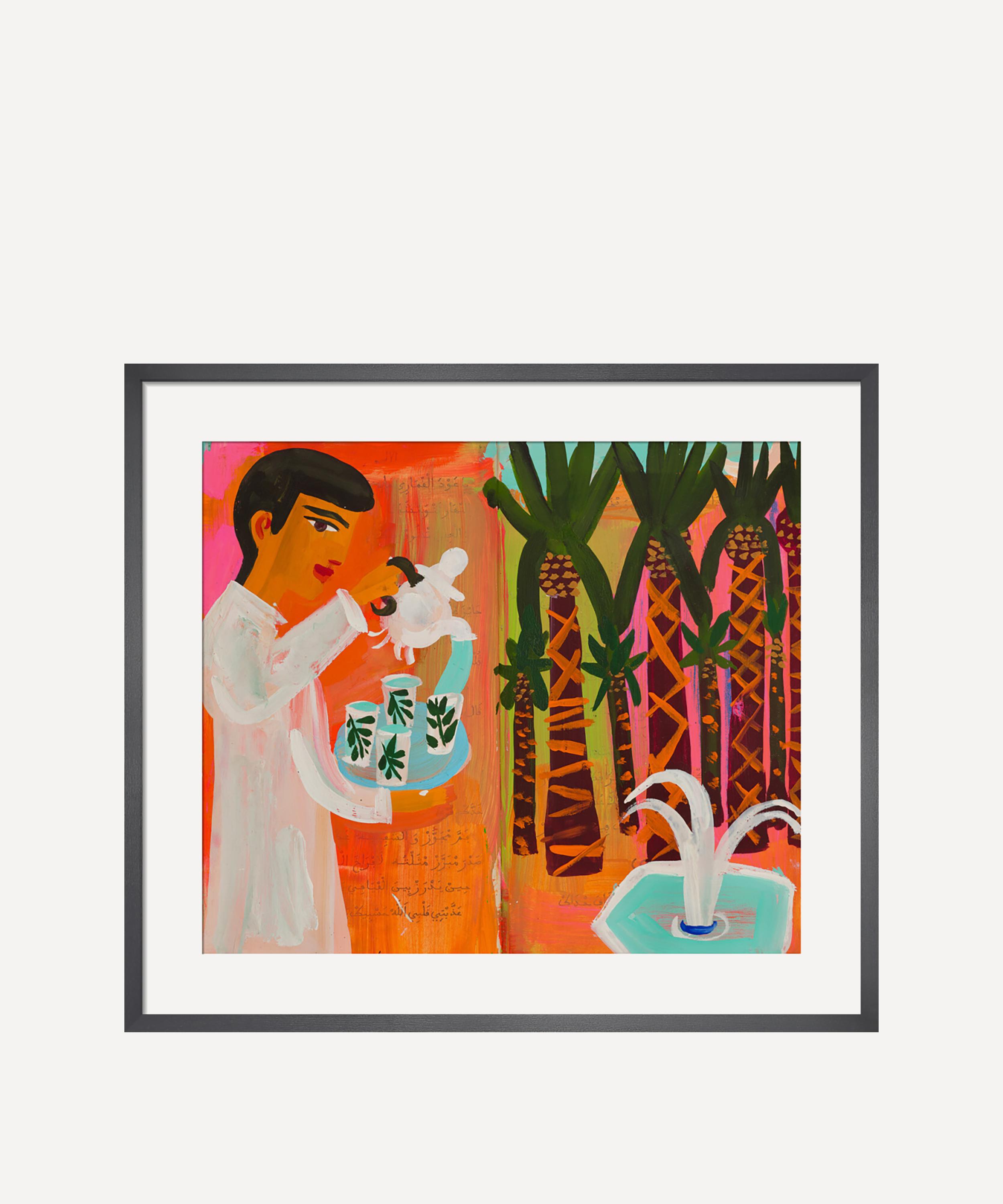 King & McGraw - A Glass of Mint Tea in the Oasis Framed Print