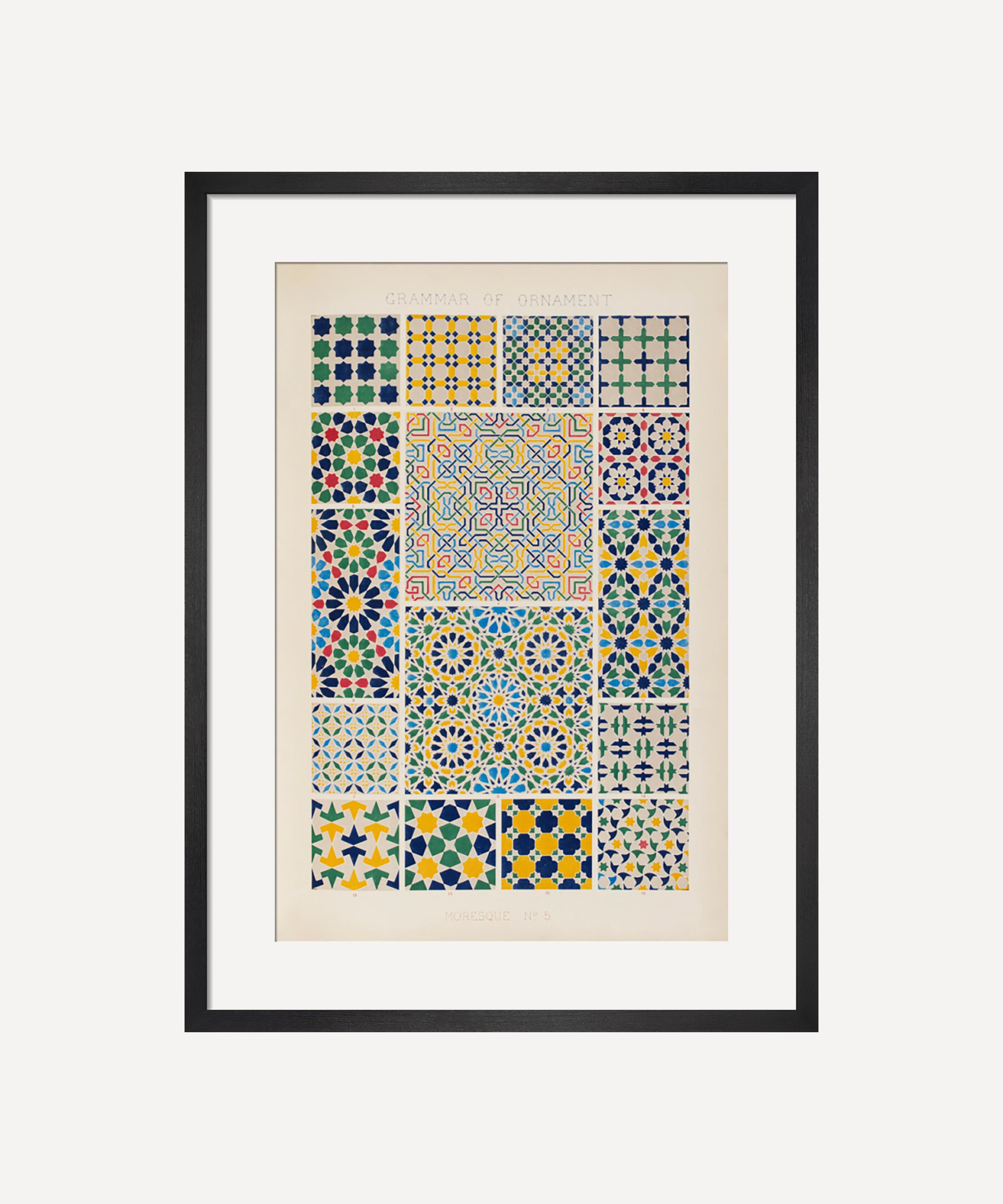 King & McGraw - Moresque No 5 The Grammar of Ornament Framed Print
