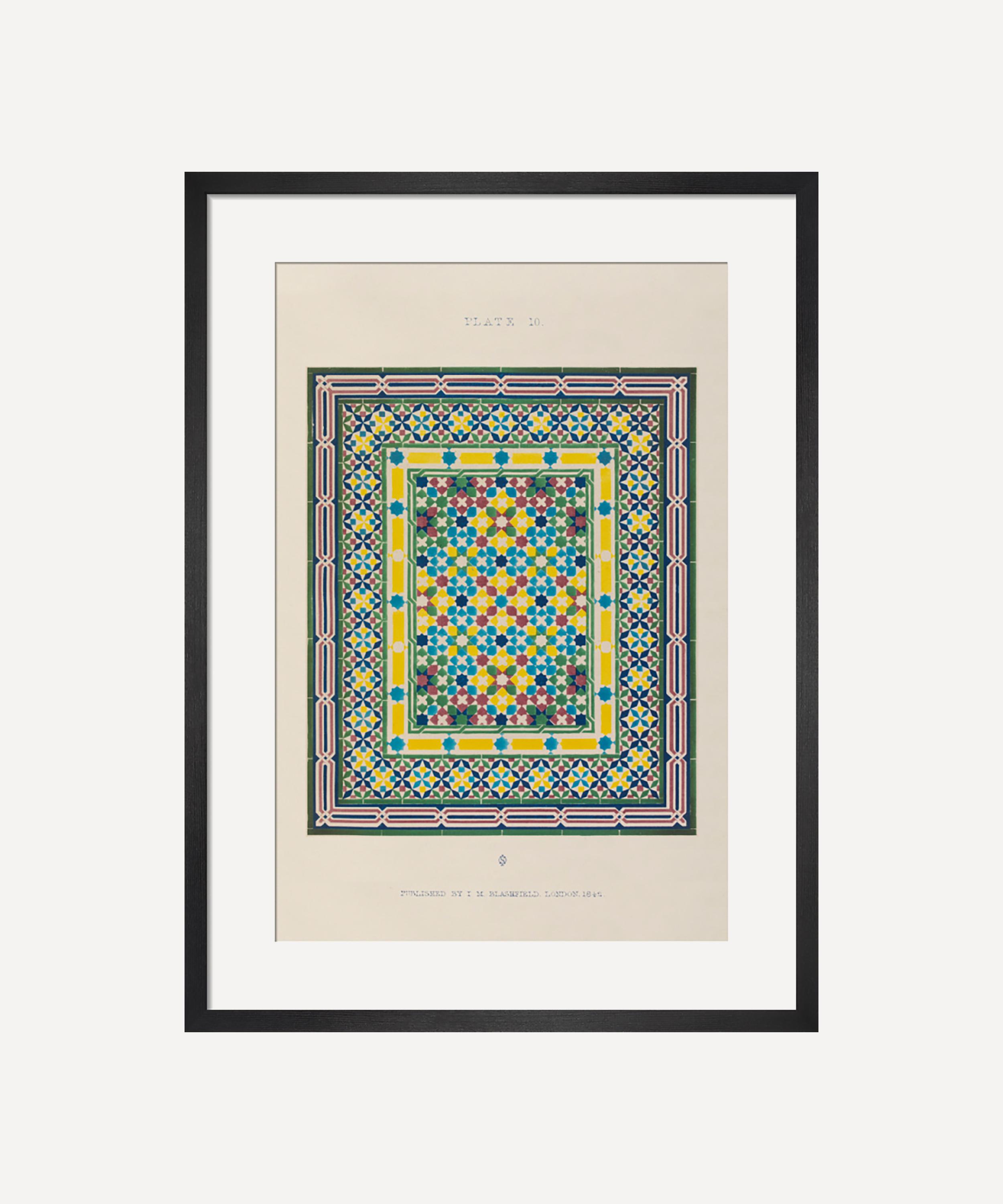 King & McGraw - Decorative Designs for Mosaic and Tessellated Pavements Framed Print