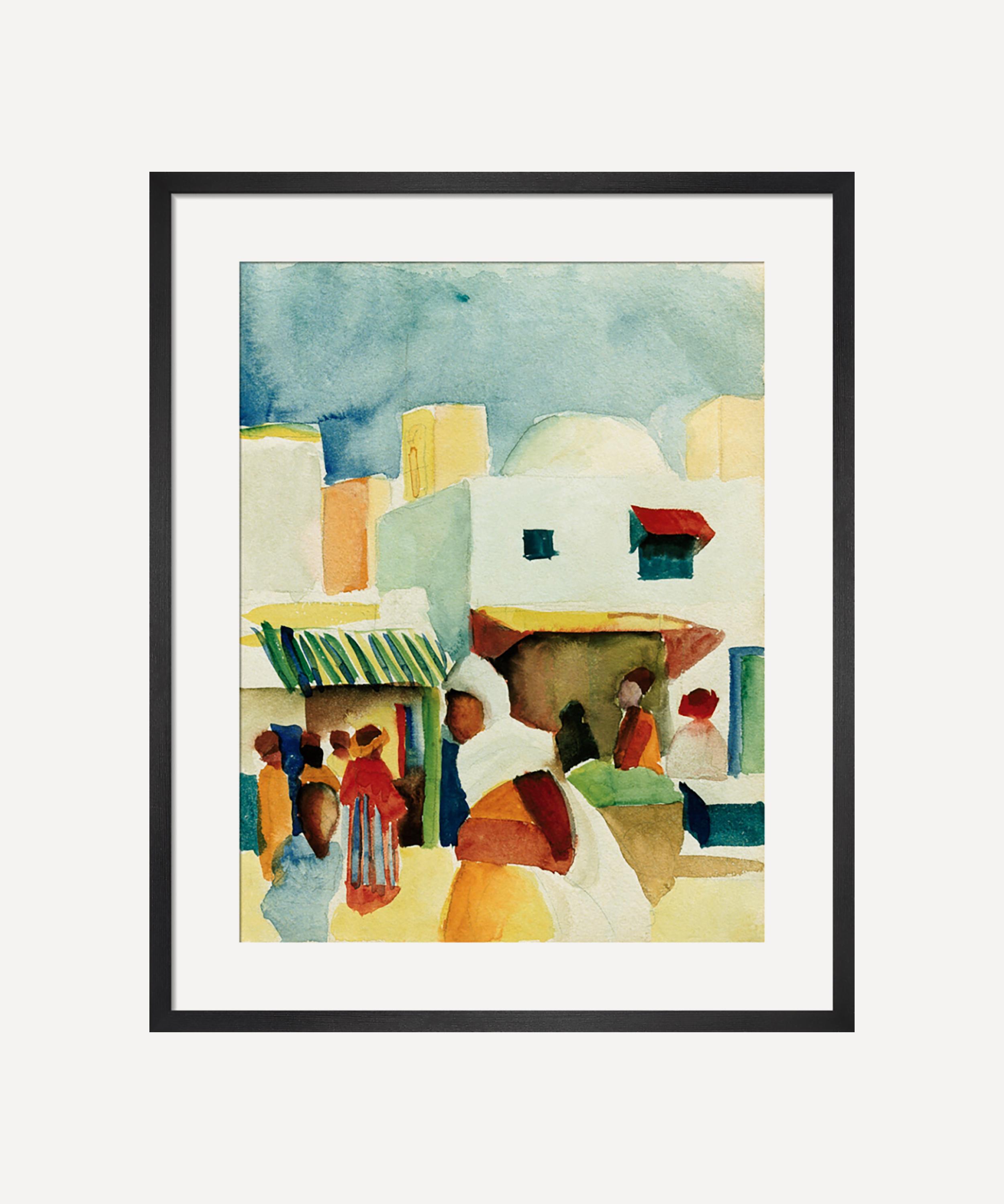 King & McGraw - Market in Algiers Framed Print