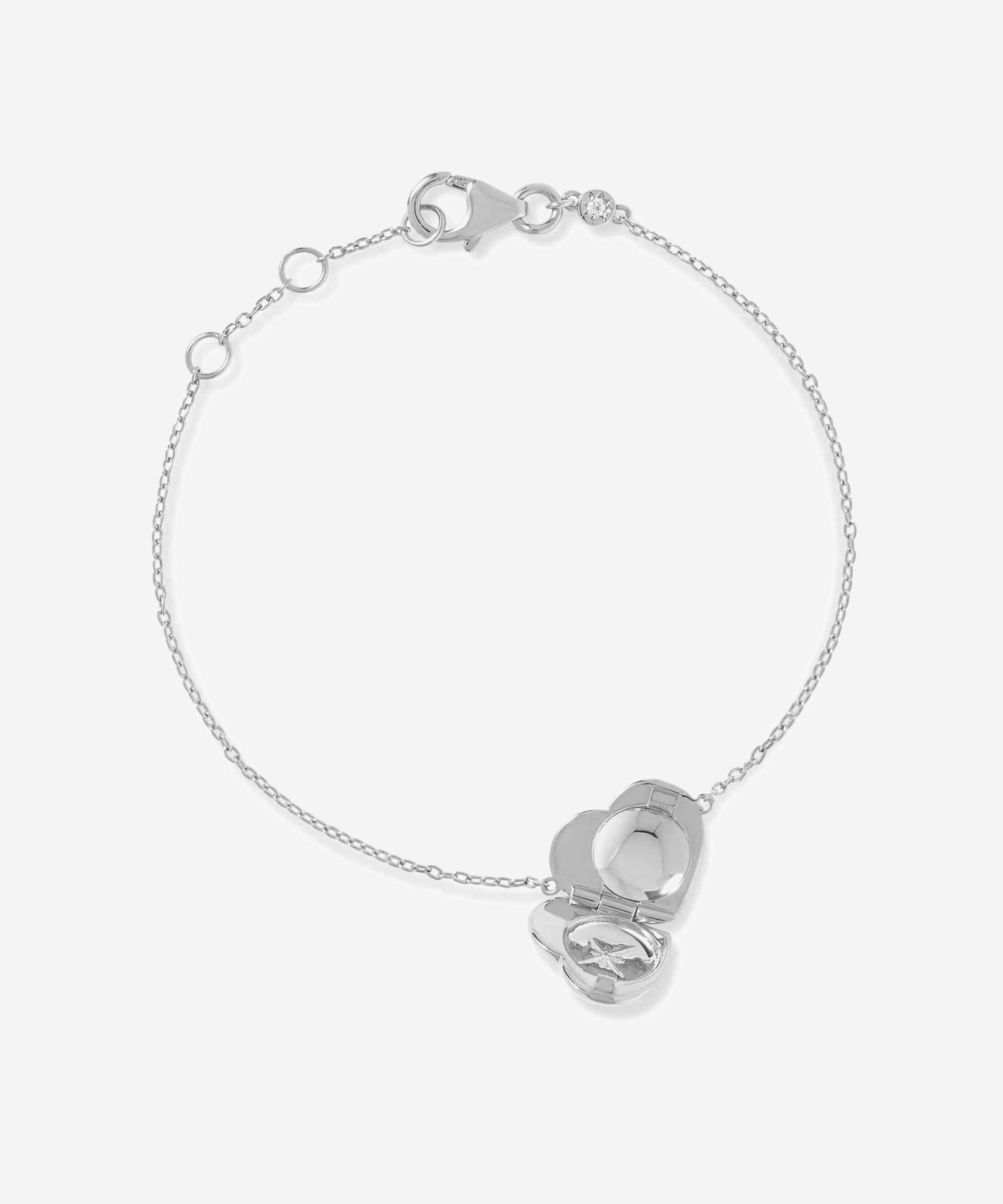 Astley Clarke - 18ct Gold-Plated Vermeil Silver Biography Heart Locket Bracelet image number 2