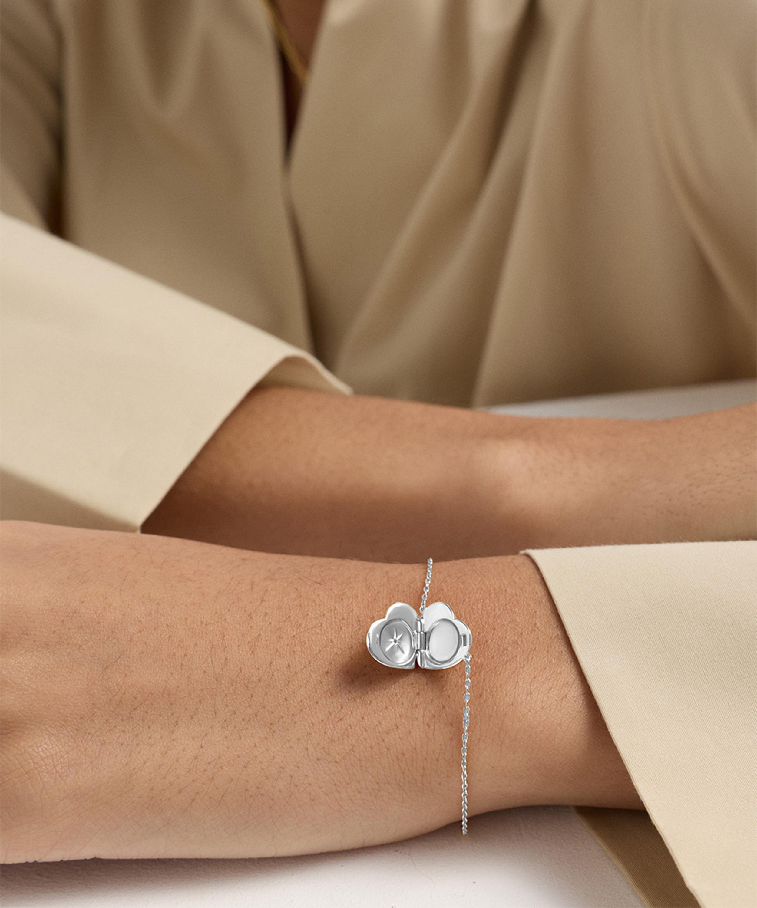 Astley Clarke - 18ct Gold-Plated Vermeil Silver Biography Heart Locket Bracelet image number 3