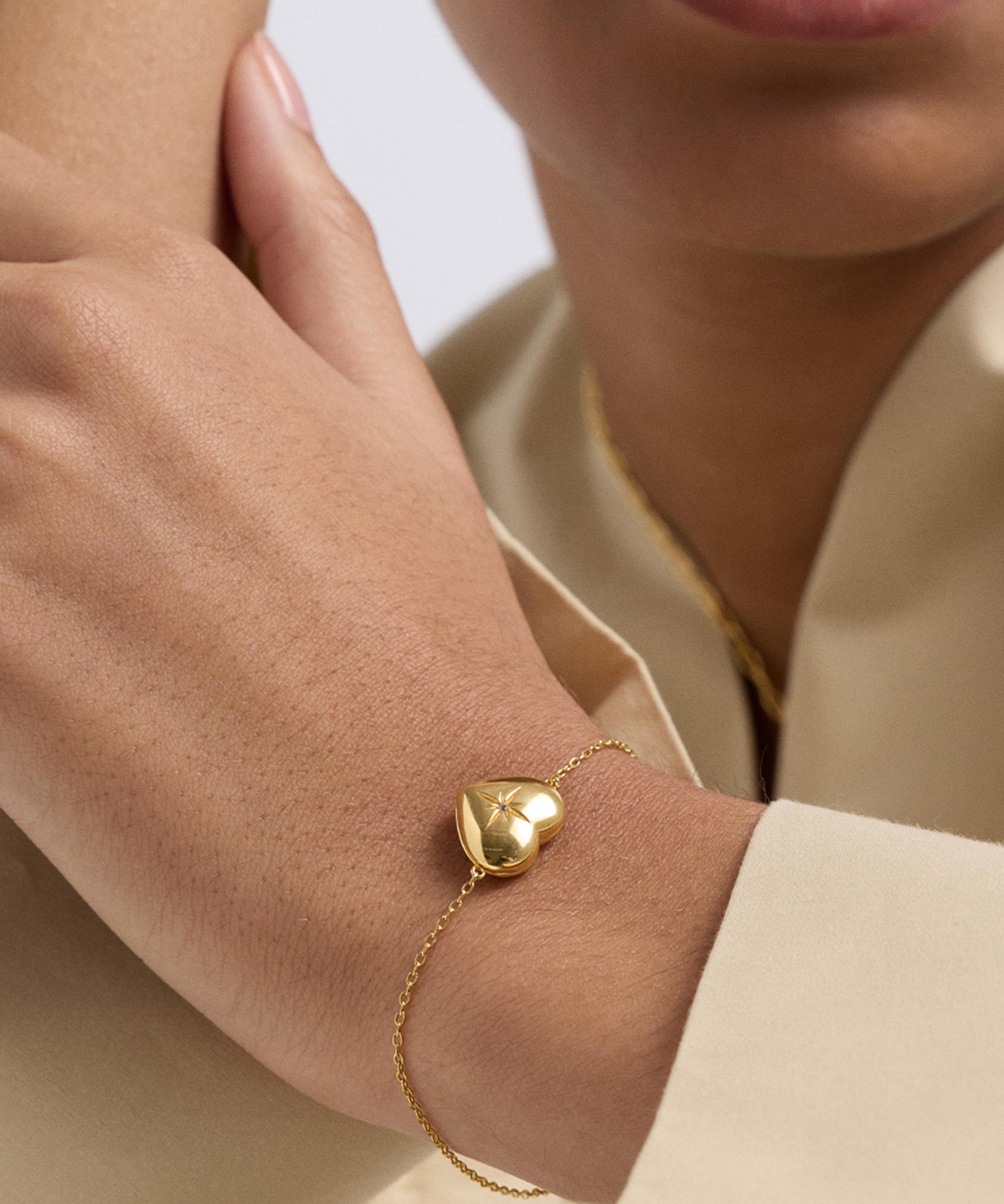 Astley Clarke - Sterling Silver Biography Heart Locket Bracelet image number 1