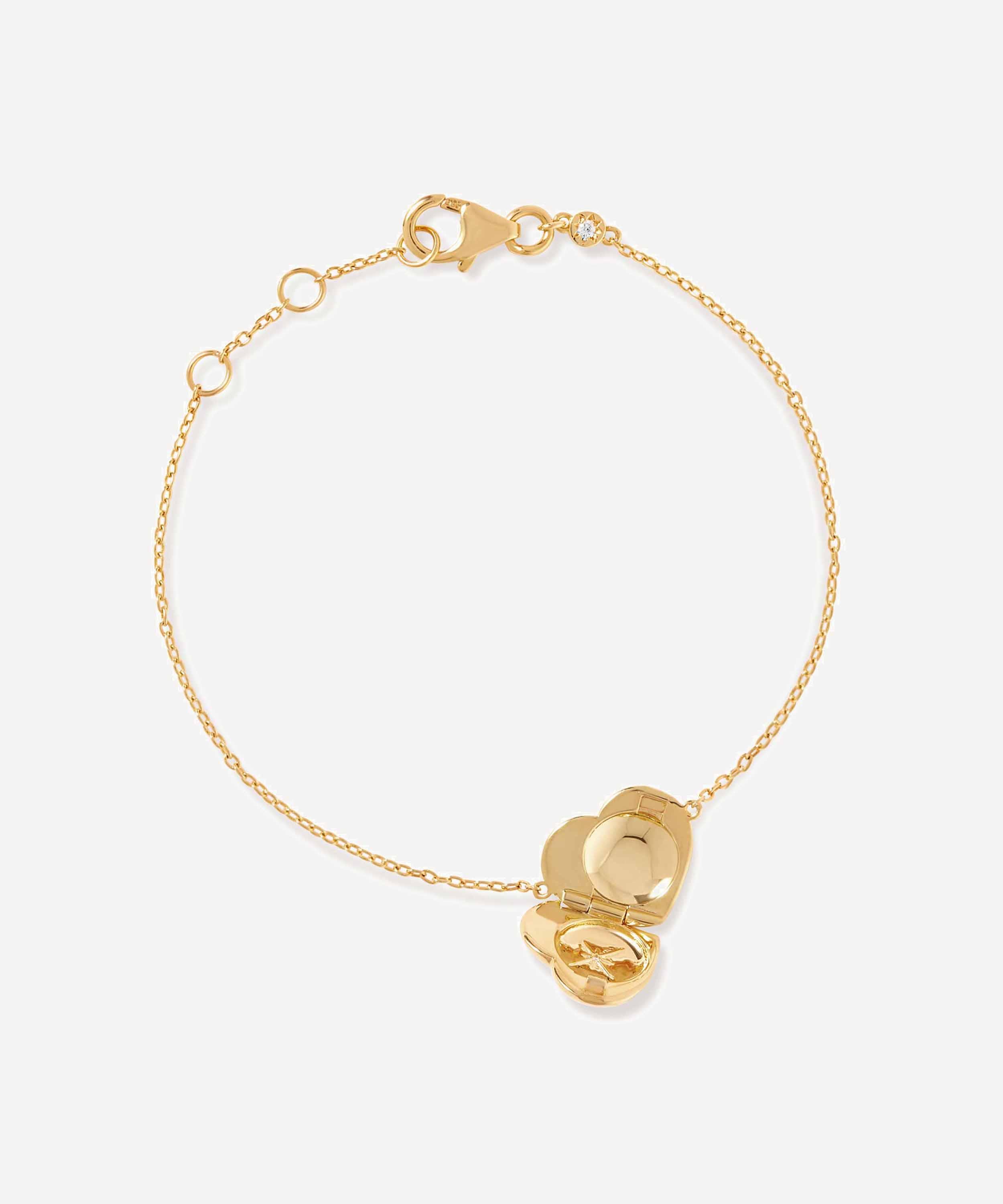 Astley Clarke - Sterling Silver Biography Heart Locket Bracelet image number 2