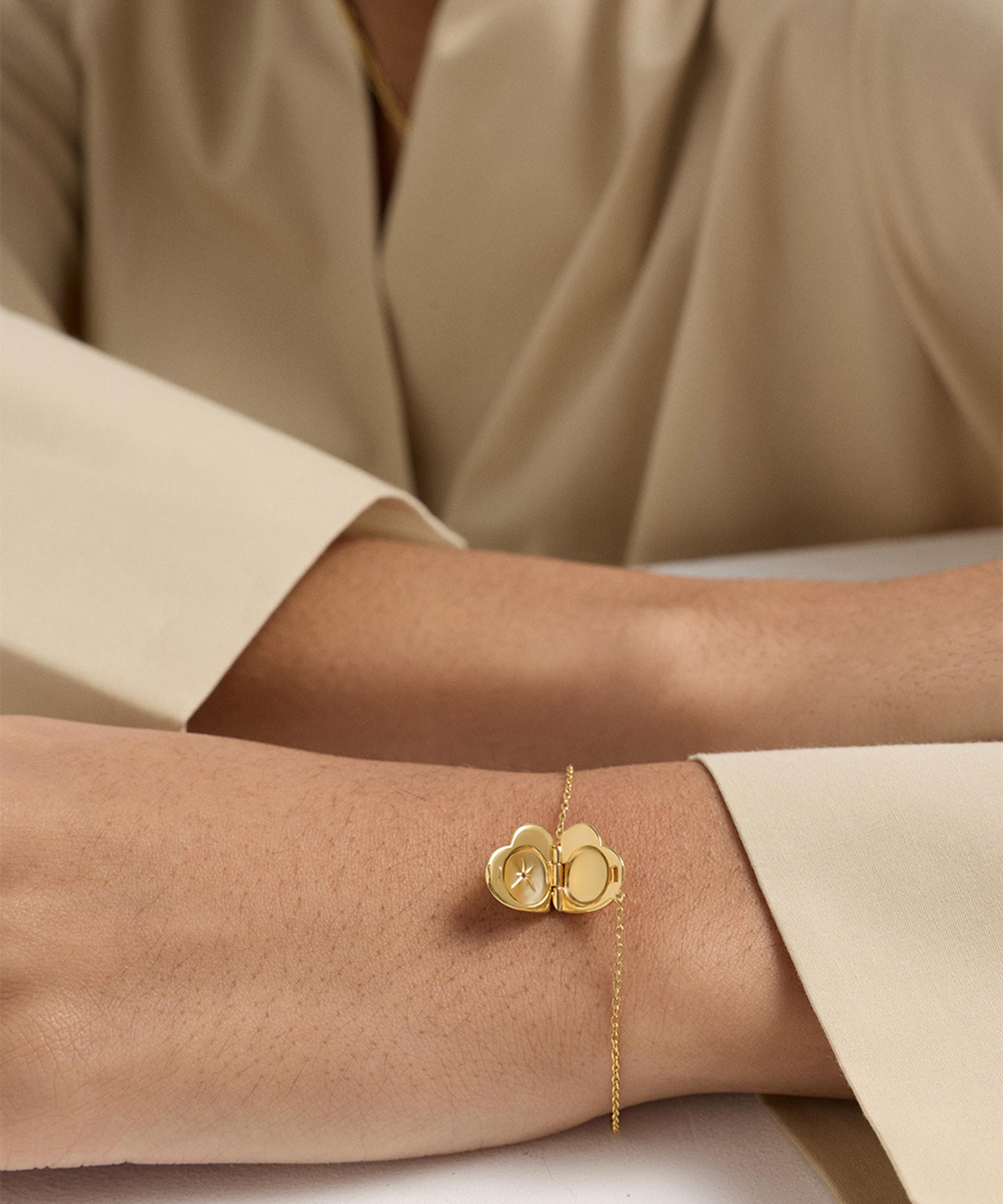 Astley Clarke - Sterling Silver Biography Heart Locket Bracelet image number 3