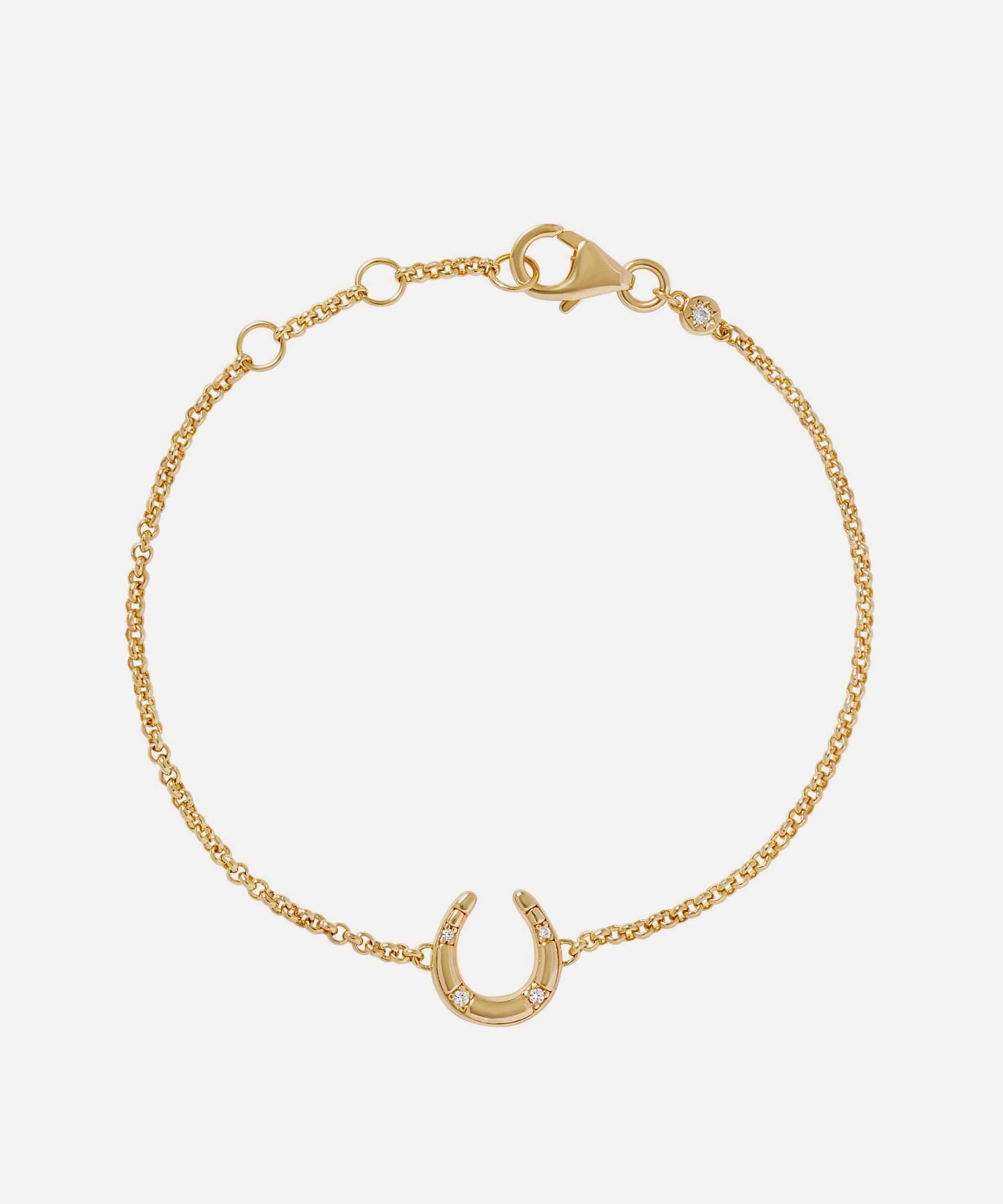Astley Clarke - 18ct Gold-Plated Vermeil Silver Biography Horseshoe Bracelet