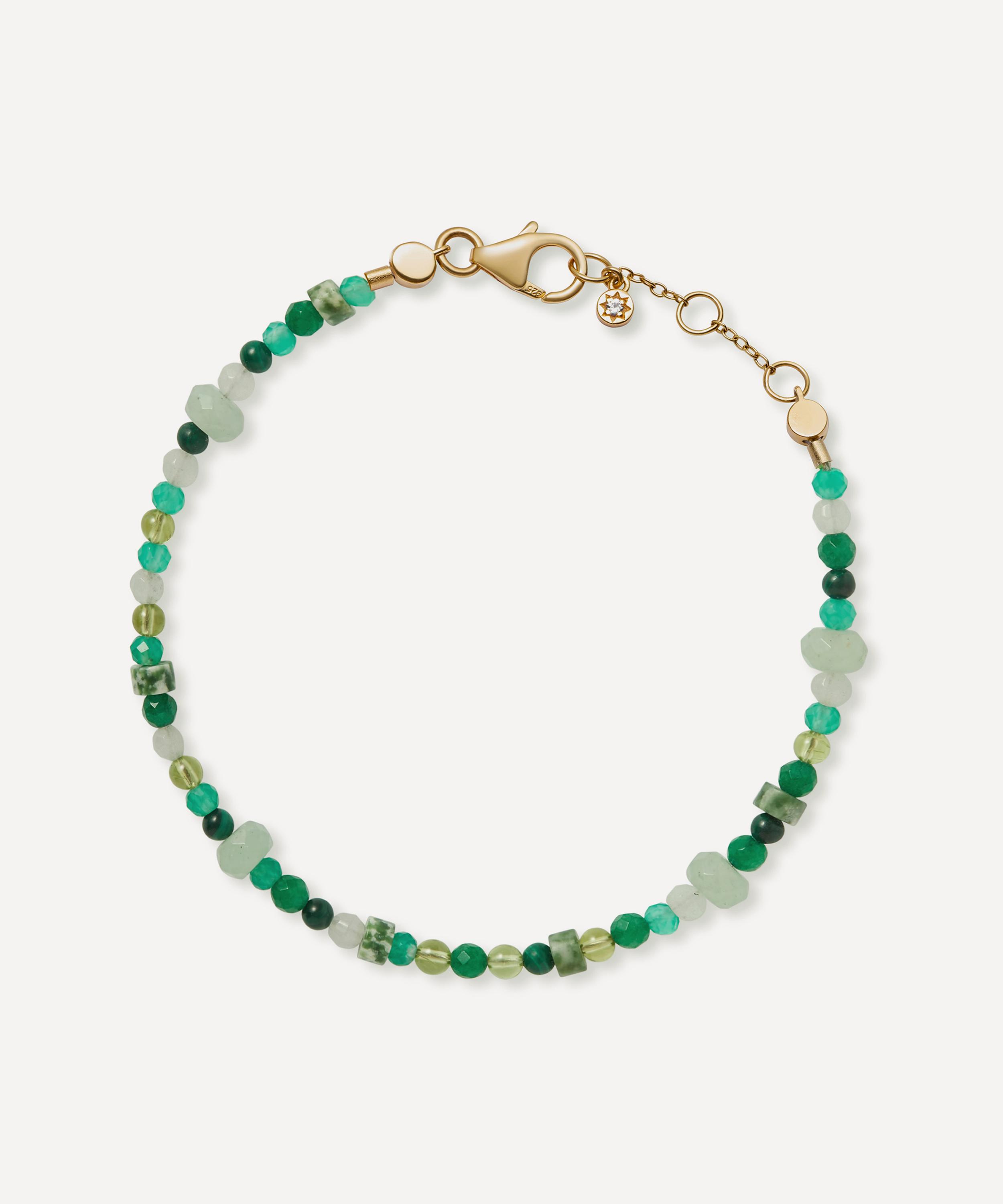 Astley Clarke - 18ct Gold-Plated Vermeil Silver Second Chance Green Gemstone Bracelet