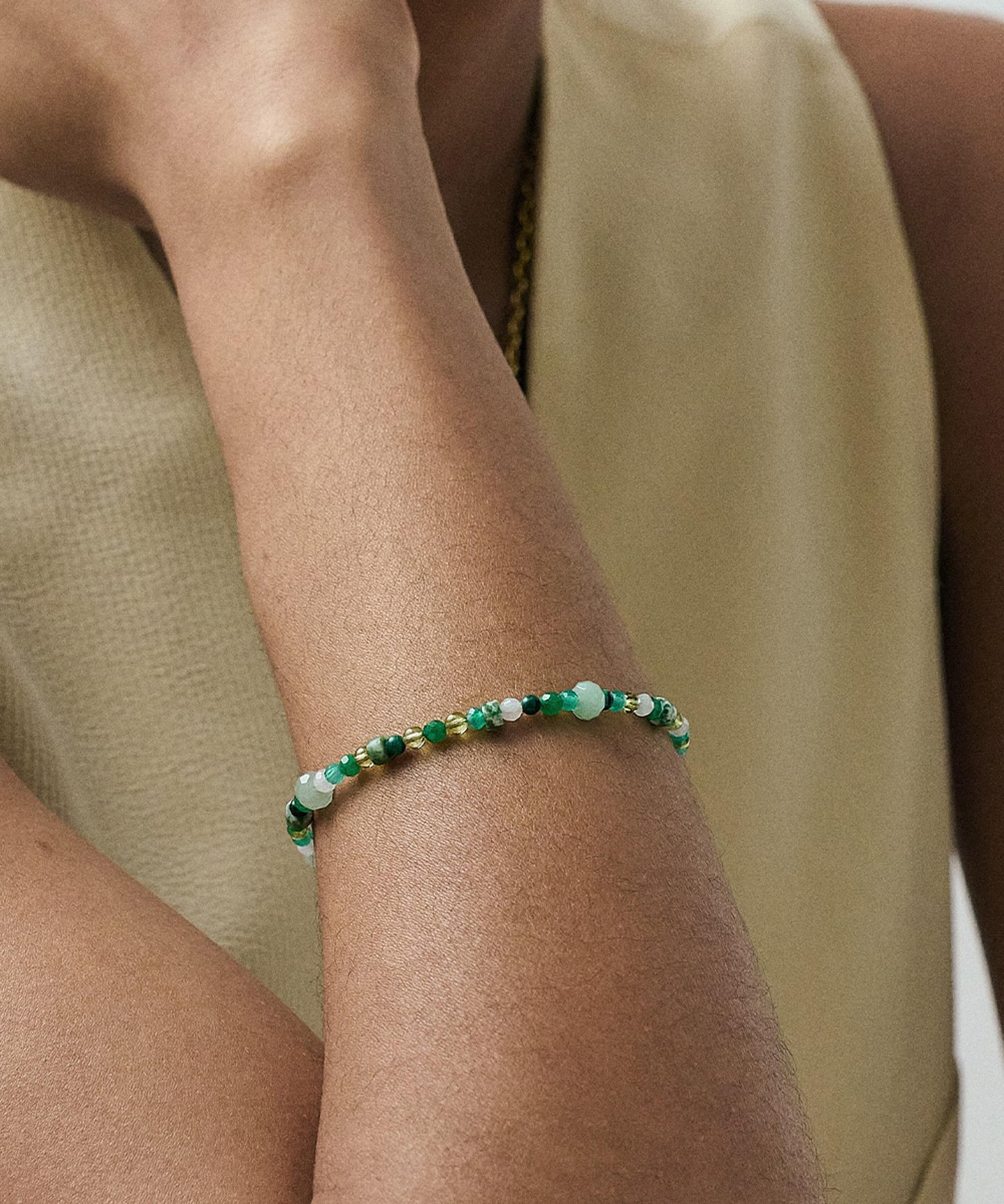Astley Clarke - 18ct Gold-Plated Vermeil Silver Second Chance Green Gemstone Bracelet image number 1