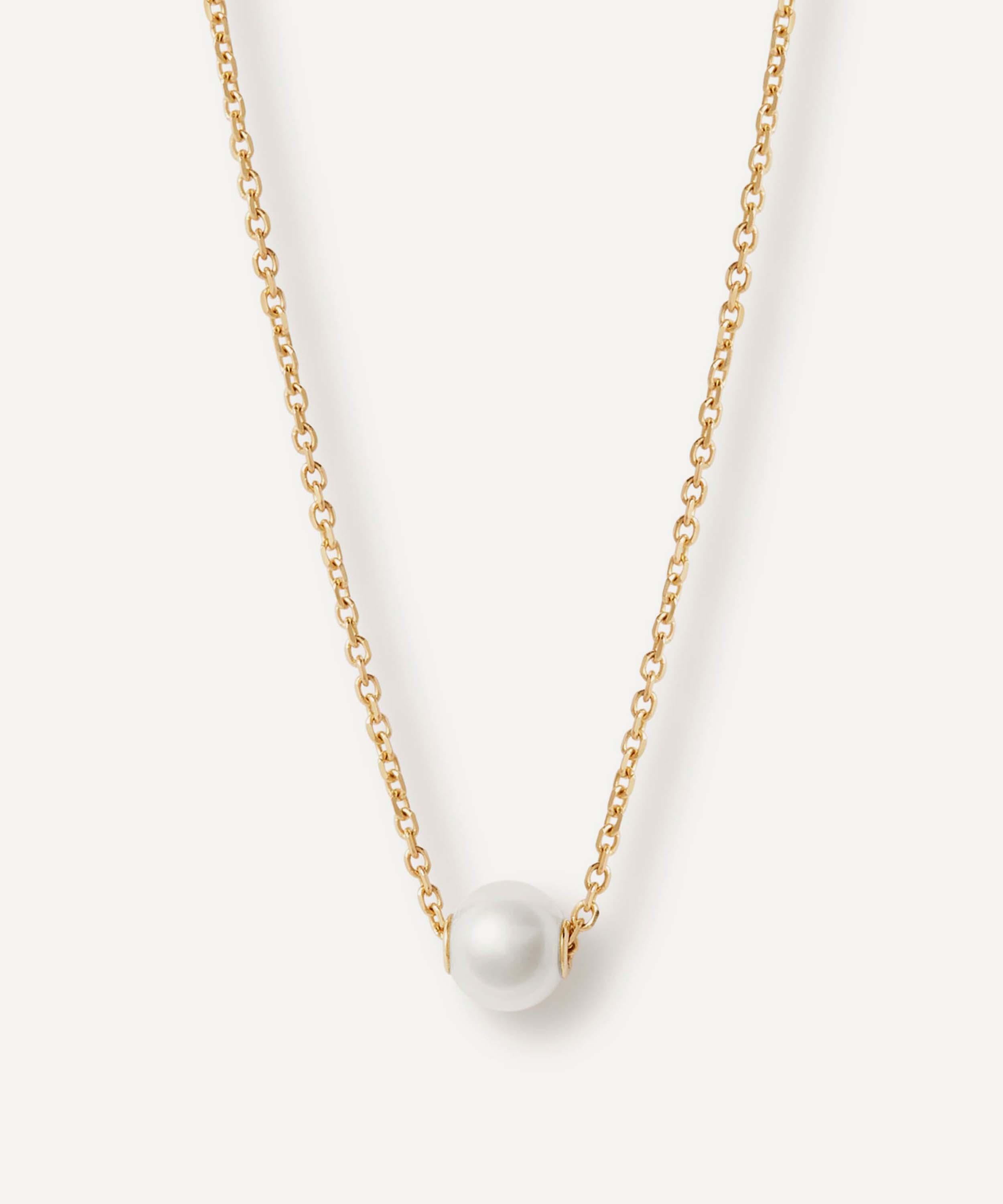 Astley Clarke - 14ct Gold Luna Mini Pearl Necklace