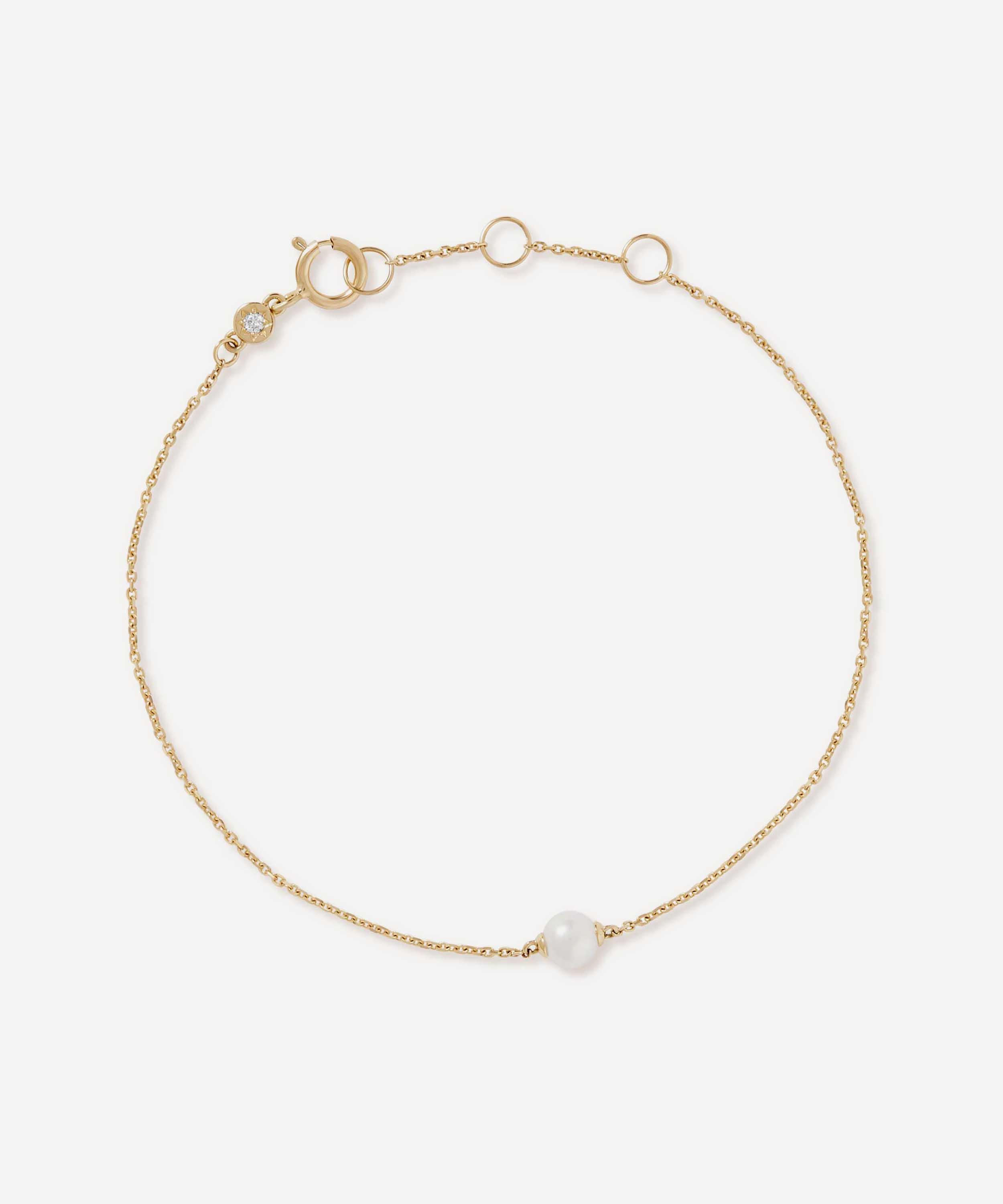 Astley Clarke - 14ct Gold Luna Mini Pearl Bracelet