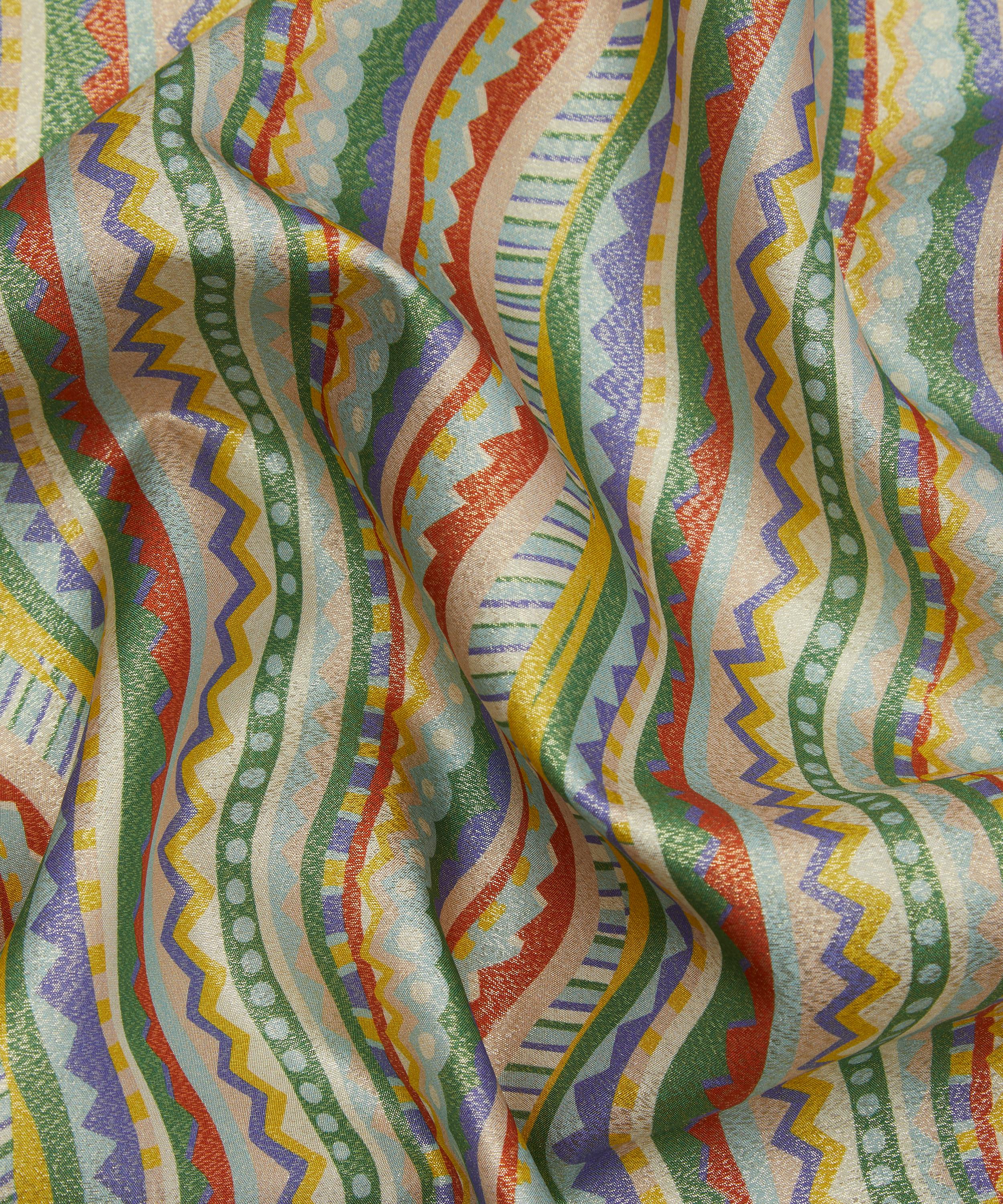 Liberty Fabrics - Circus Stripe Codrington Silk Lurex image number 3