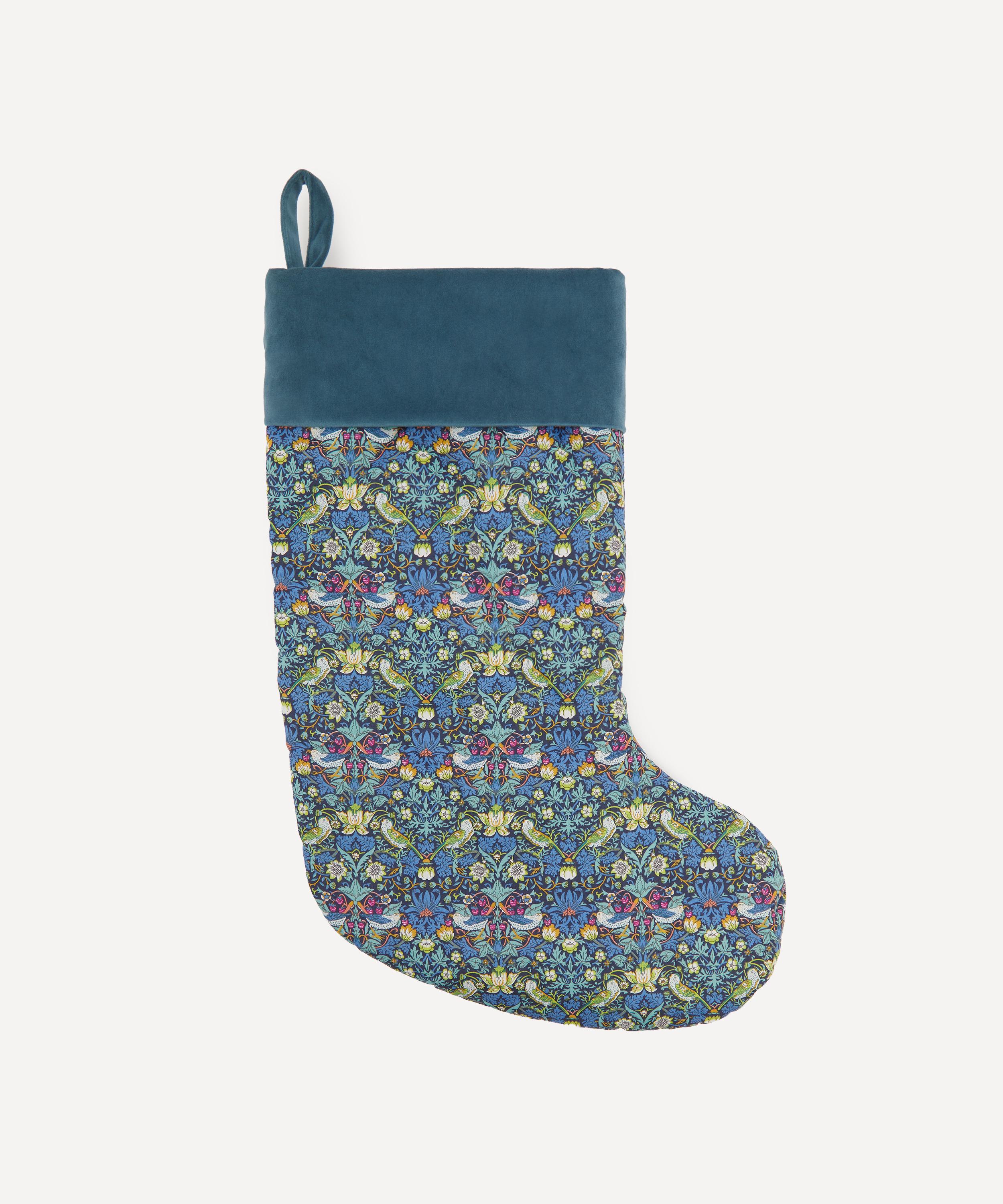 Christmas - Strawberry Thief Cotton Christmas Stocking image number 1