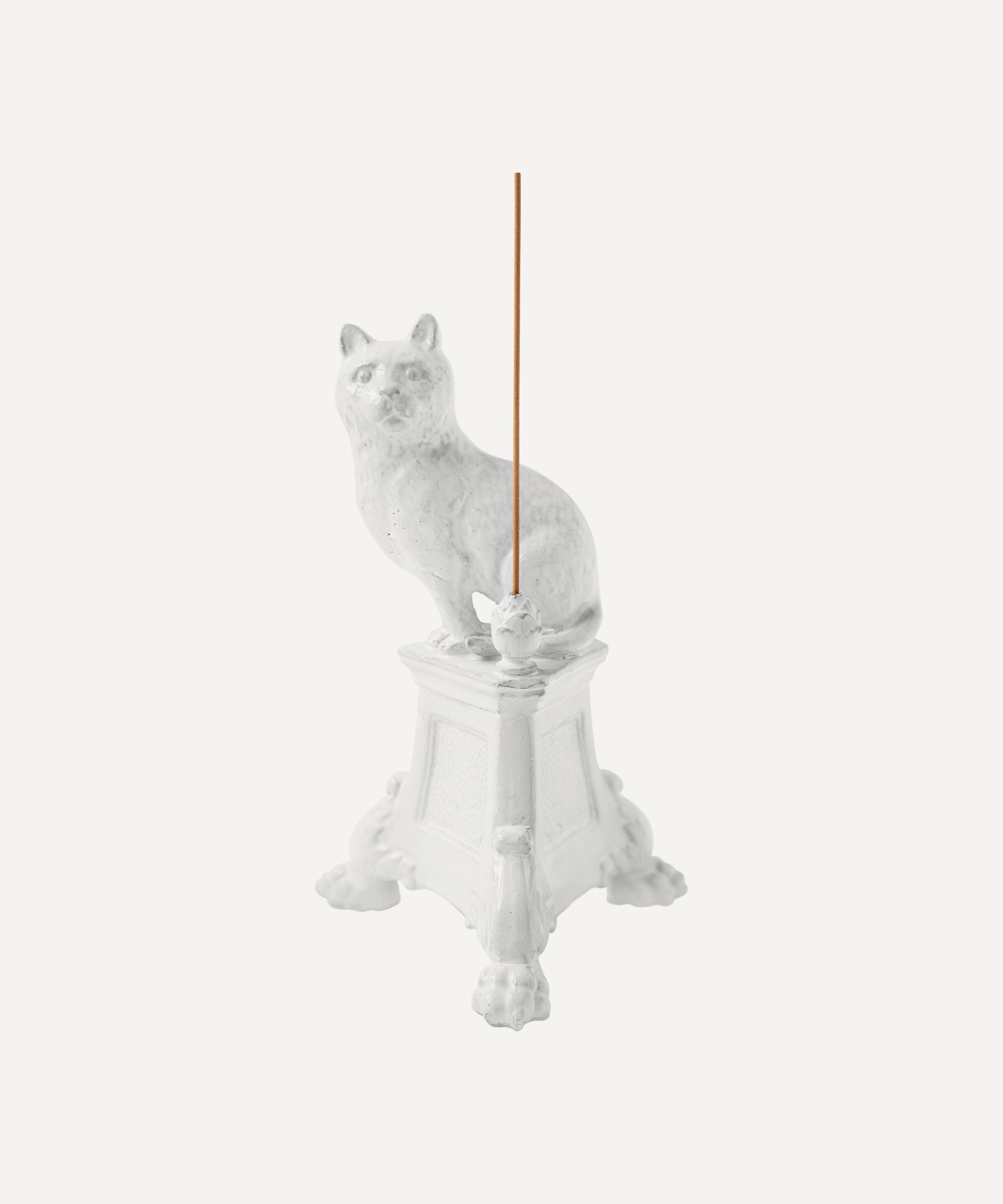 Astier de Villatte - Cat Monument Incense Holder image number 1
