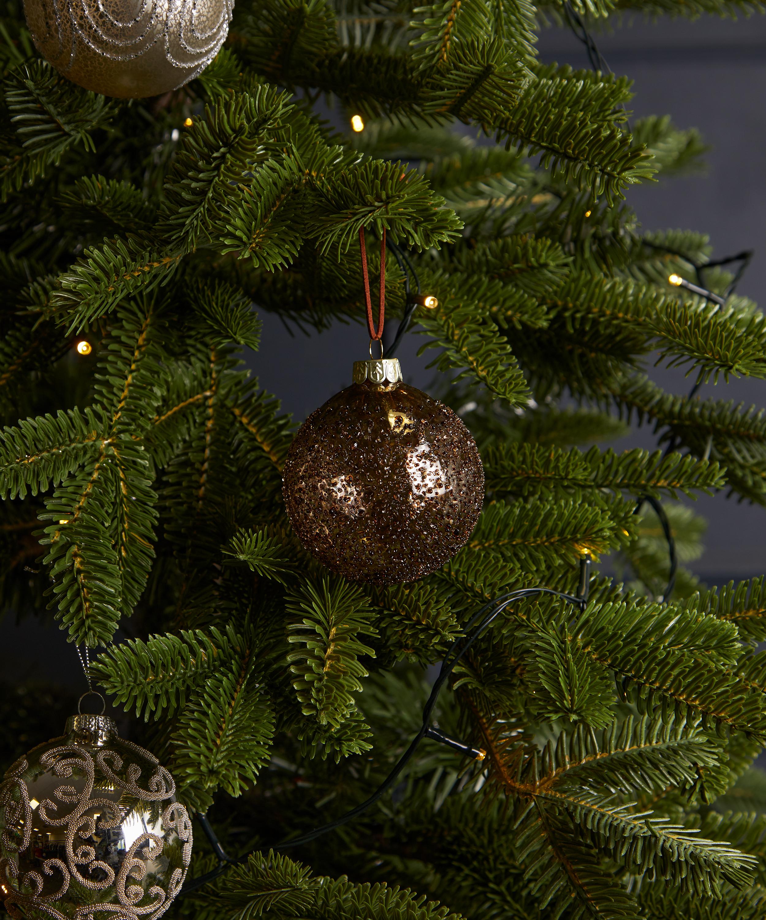 Christmas - Glass Metallic Copper Bauble image number 1