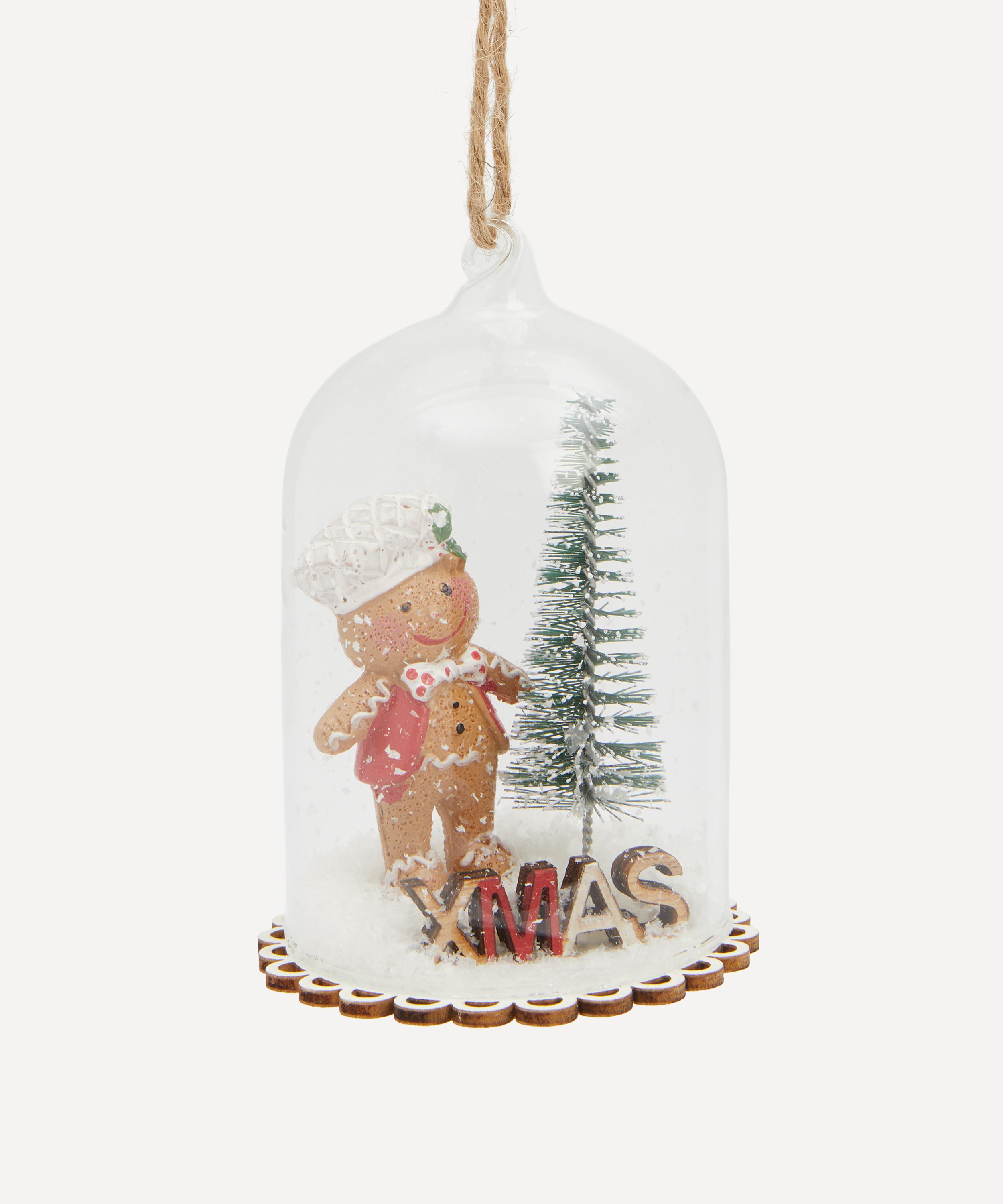 Christmas - Glass Gingerbread Baker Dome Ornament image number 0