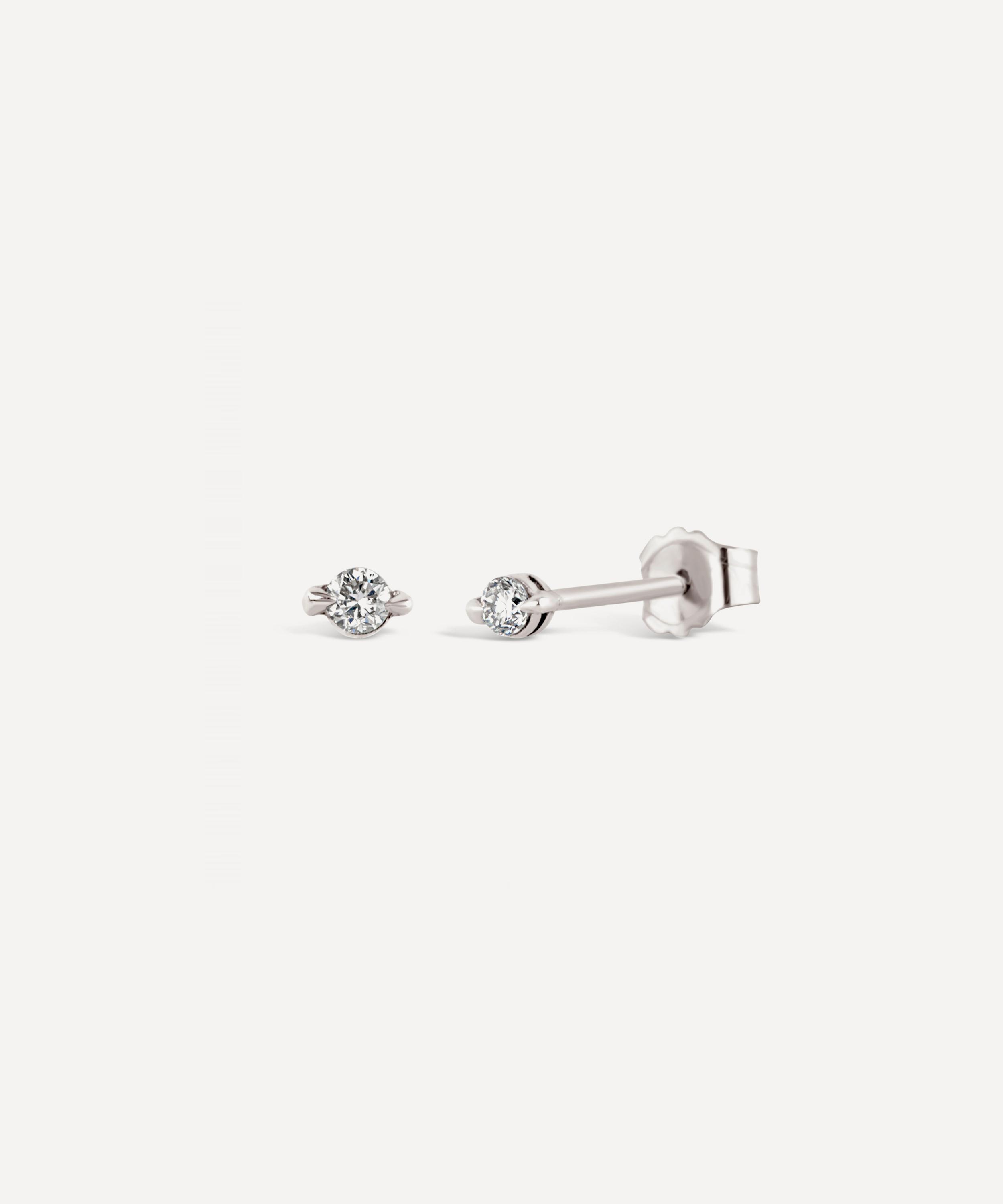 Dinny Hall - 9ct White Gold Shuga Lab-Grown Diamond Stud Earrings