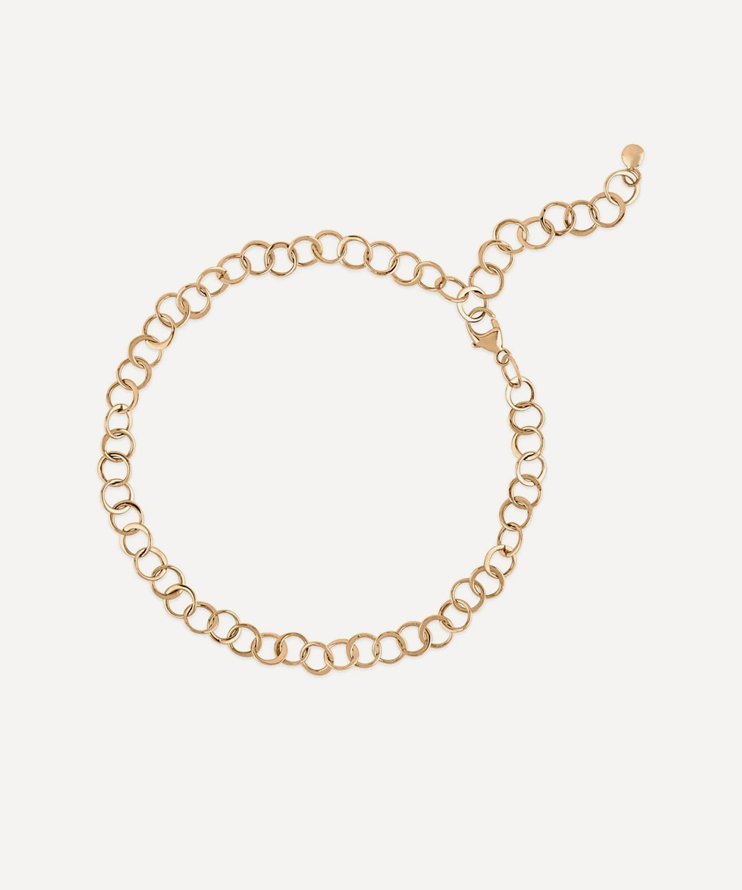 Dinny Hall - 9ct Gold Planished Chain Bracelet