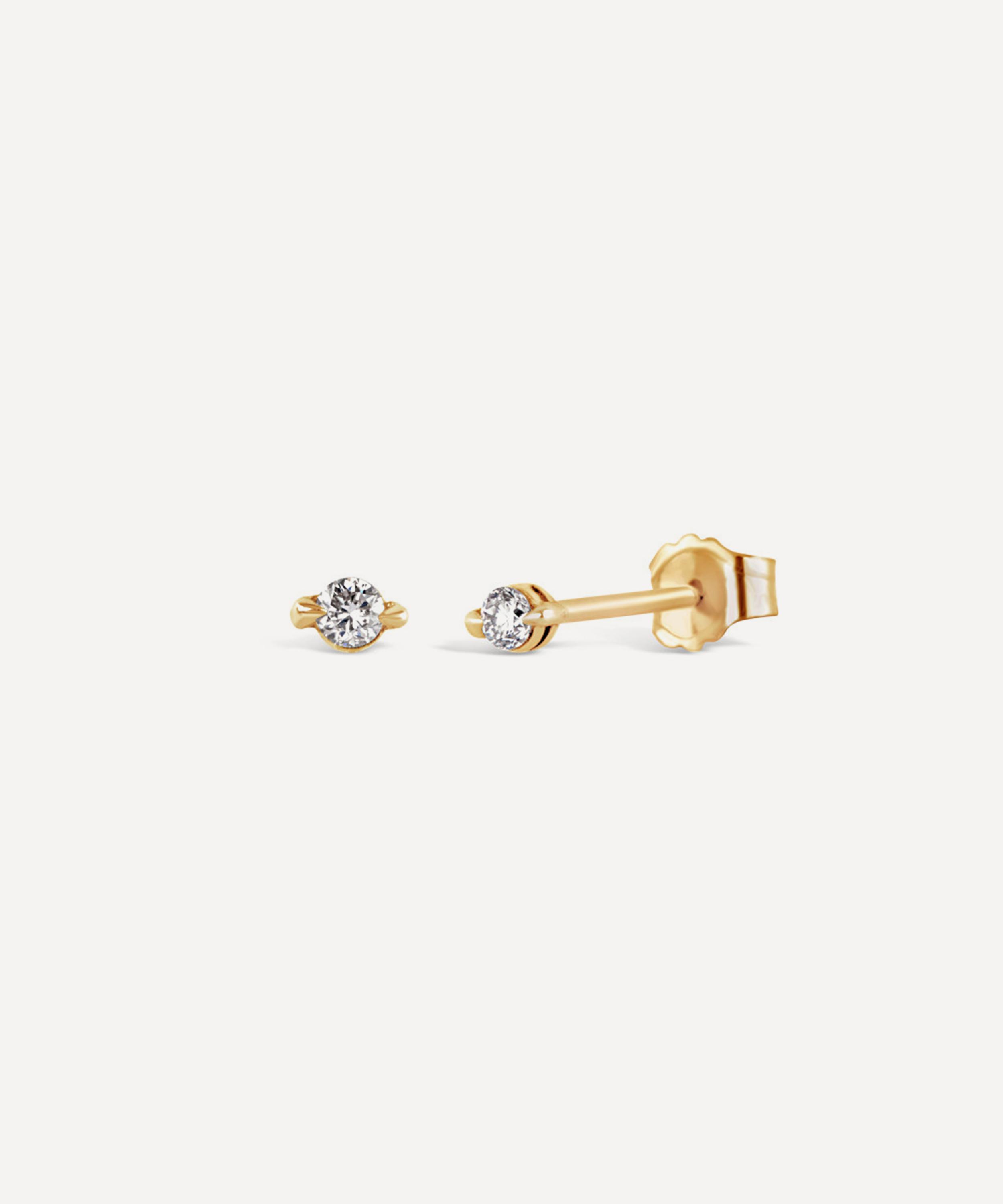 Dinny Hall - 9ct Gold Shuga Lab-Grown Diamond Stud Earrings image number 2