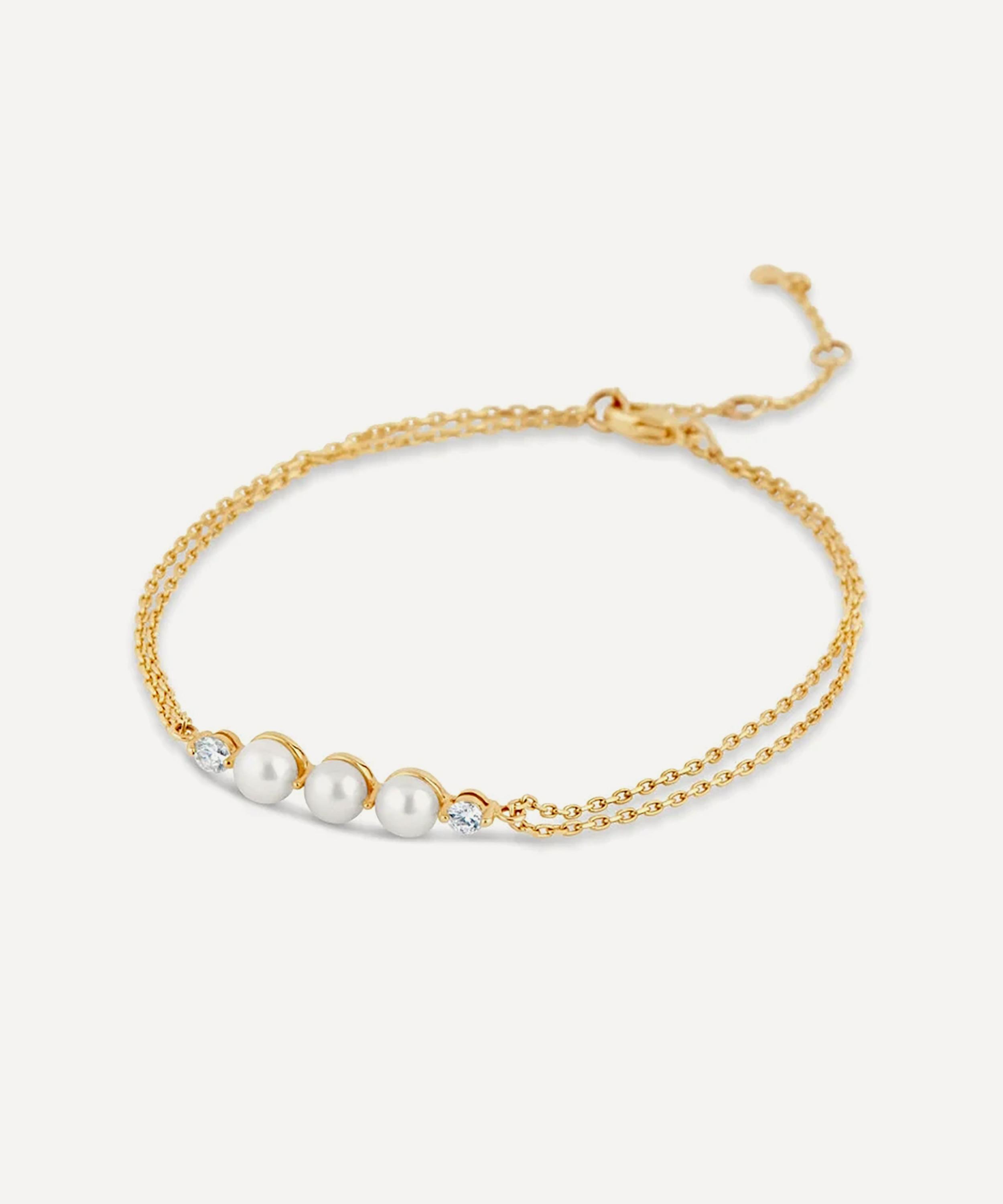 Dinny Hall - 9ct Gold Shuga Pearl and Lab-Grown Diamond Bracelet
