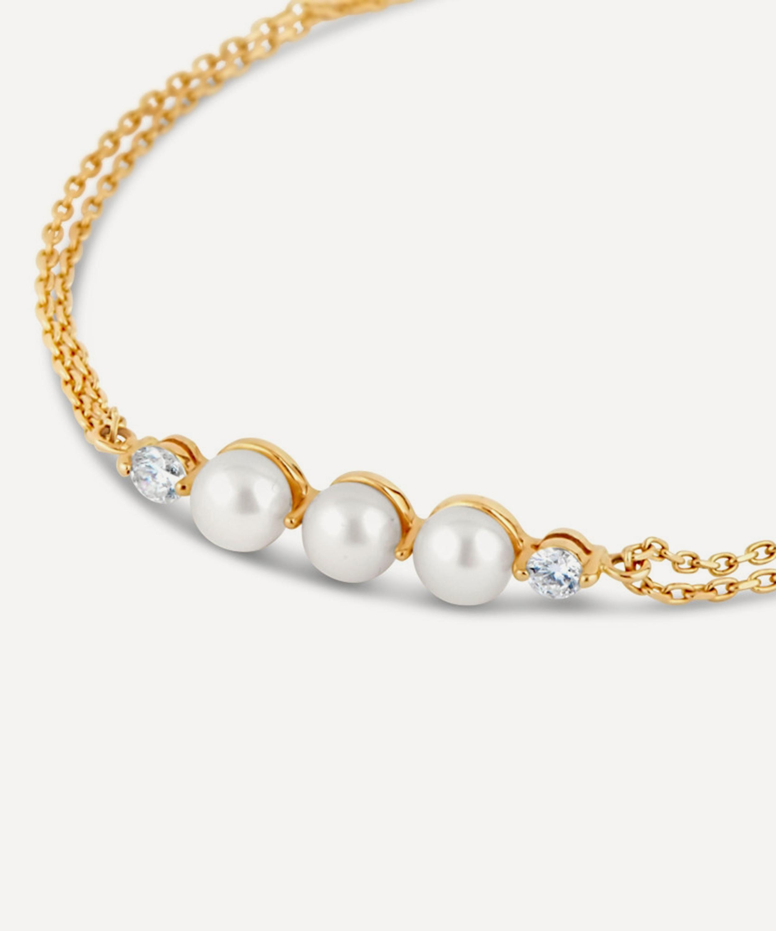 Dinny Hall - 9ct Gold Shuga Pearl and Lab-Grown Diamond Bracelet image number 2