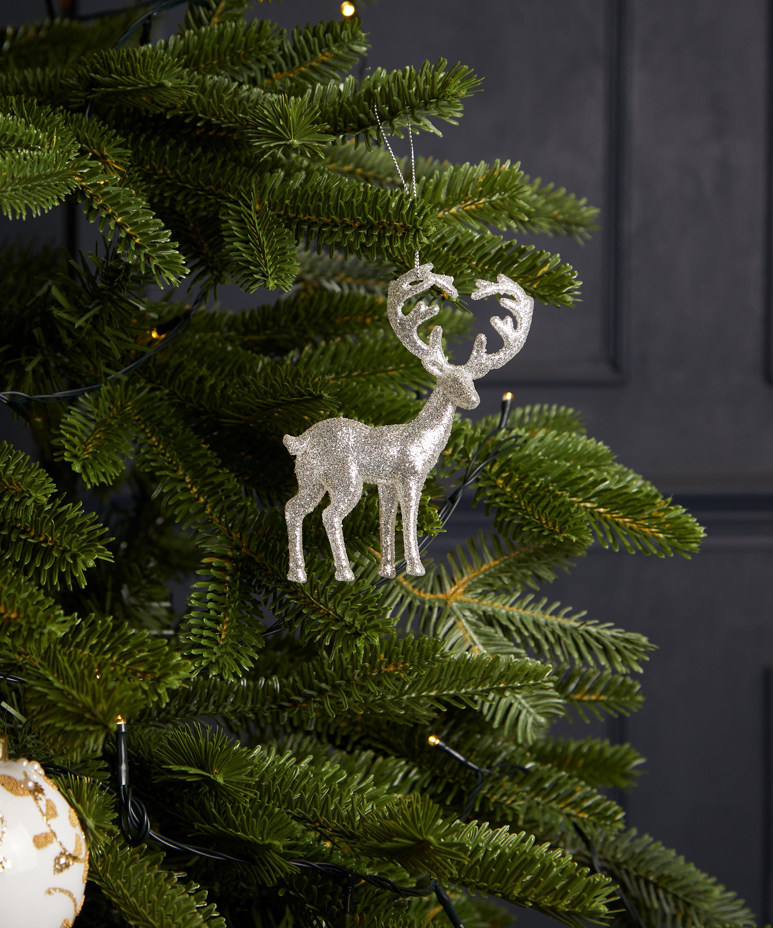 Christmas - Acrylic Glitter Stag Ornament image number 1