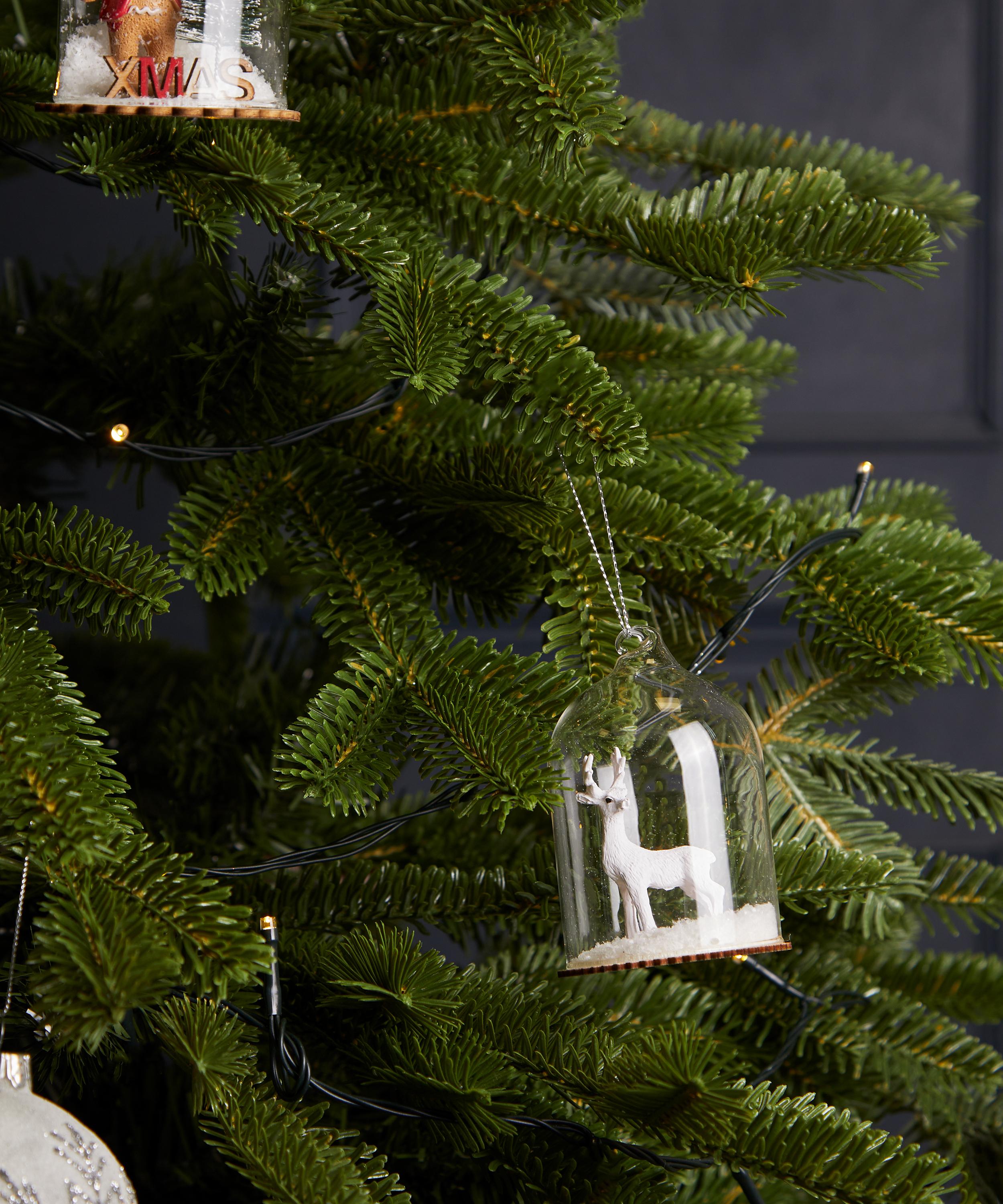 Christmas - Glass Reindeer Dome Ornament image number 1