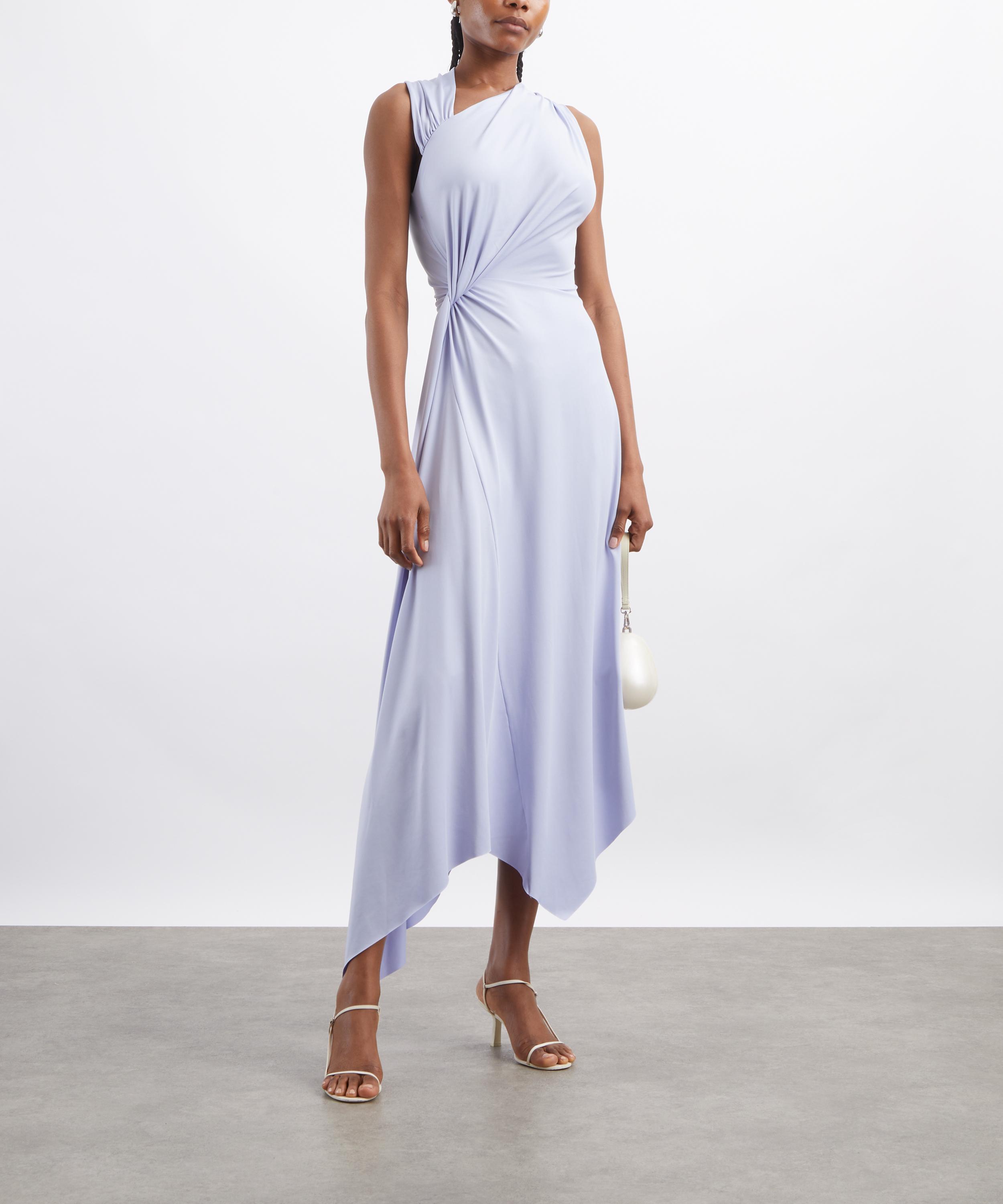 Victoria Beckham - Cloud Blue Asymmetric Midi Dress image number 1